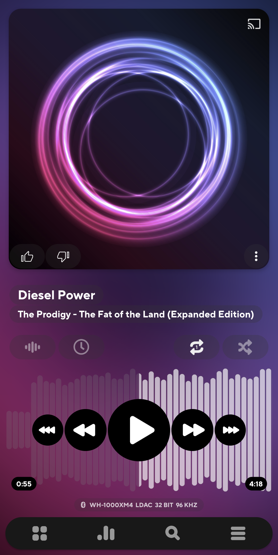 اسکرین شات 1 برنامه Poweramp Music Player