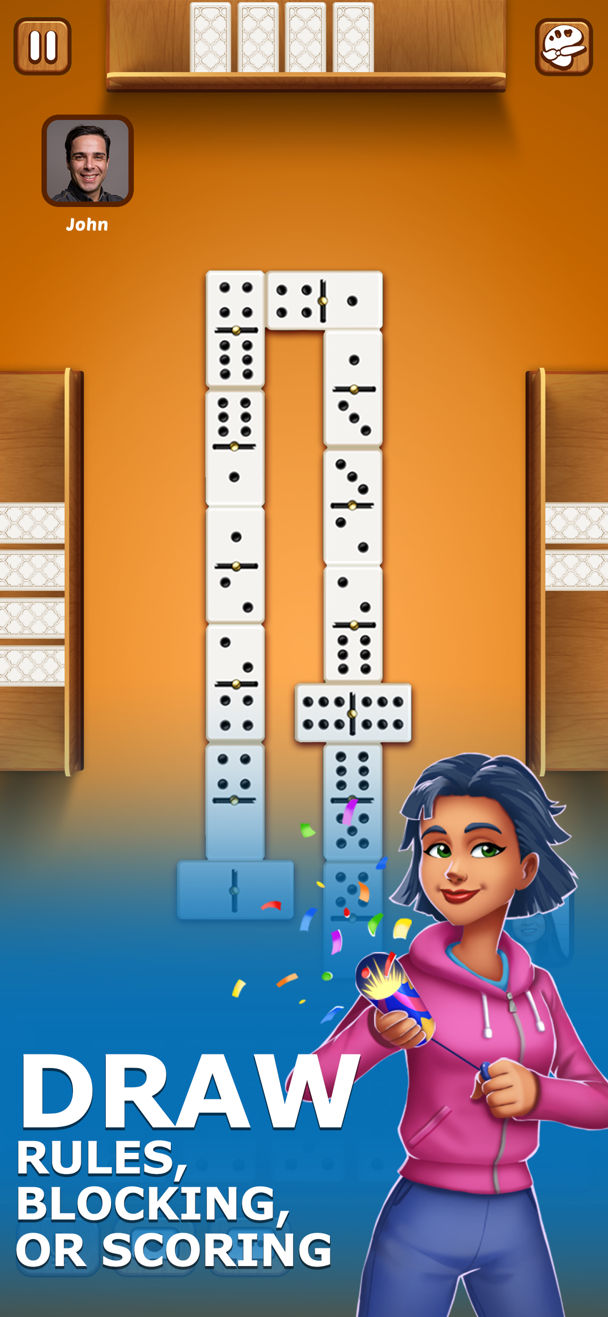اسکرین شات 6 بازی Dominoes: Online Board Game