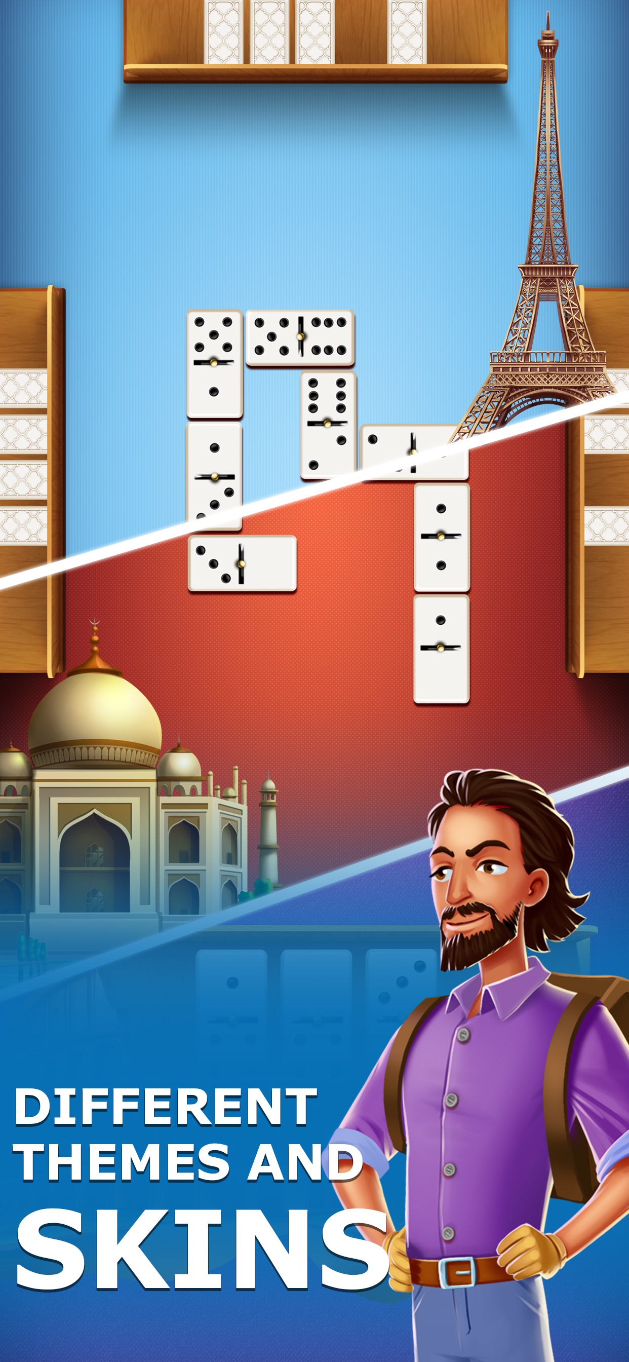 اسکرین شات 4 بازی Dominoes: Online Board Game