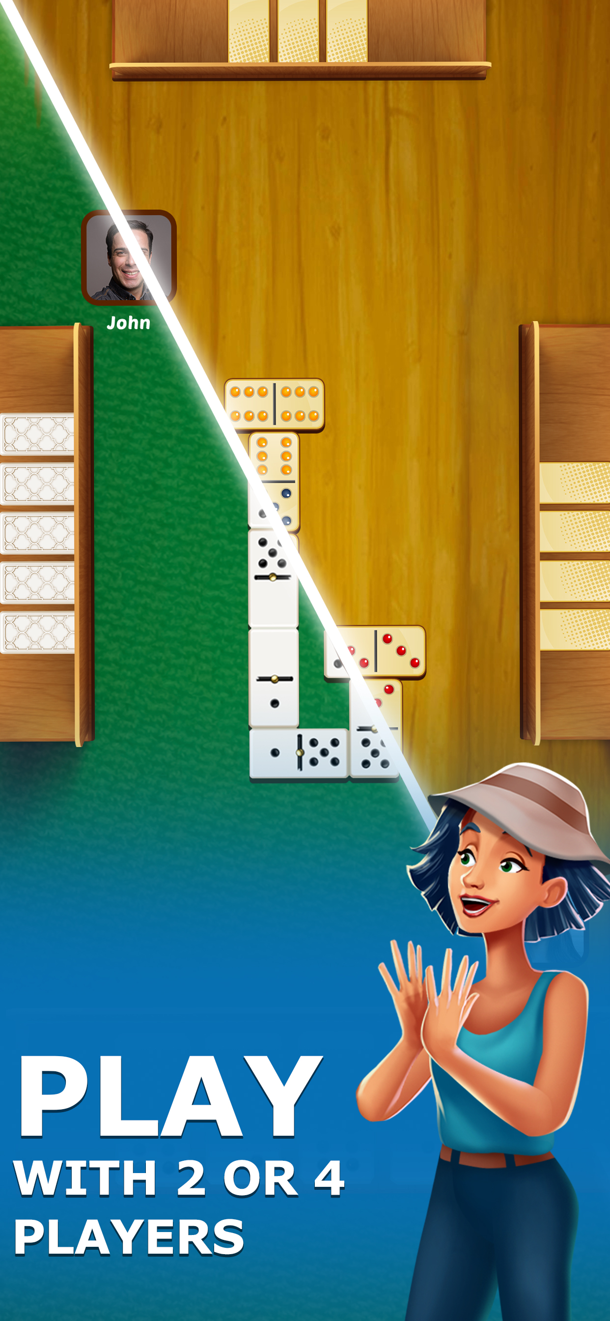 اسکرین شات 3 بازی Dominoes Pro Offline or Online
