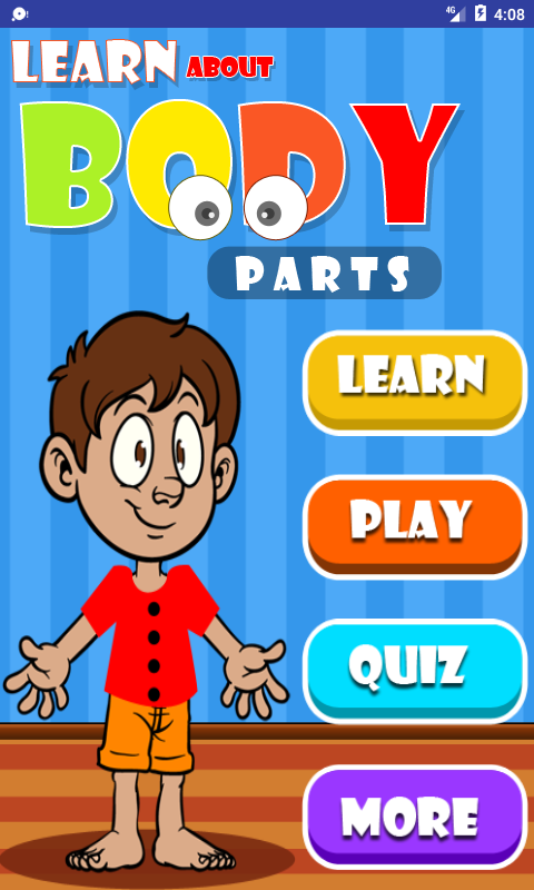 اسکرین شات 2 برنامه Learn About Body Parts