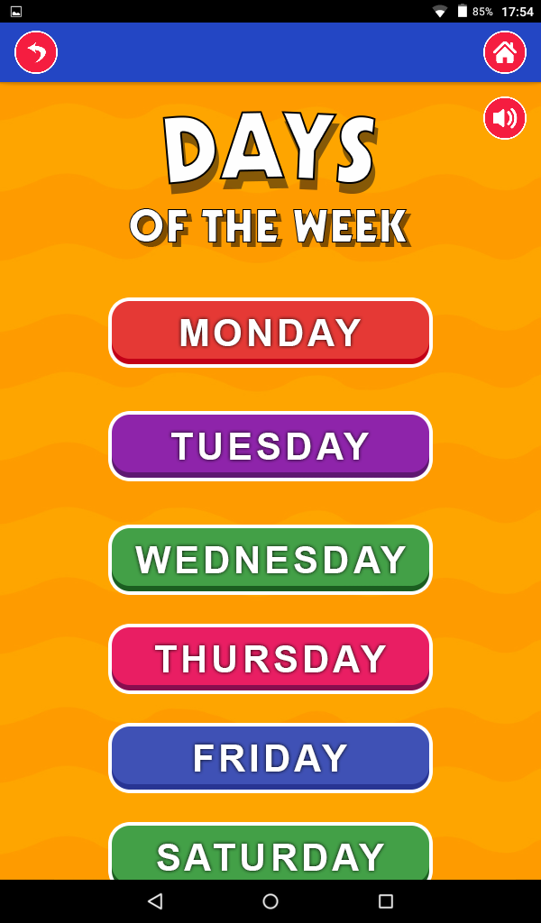 اسکرین شات 4 برنامه Learn Months and Days