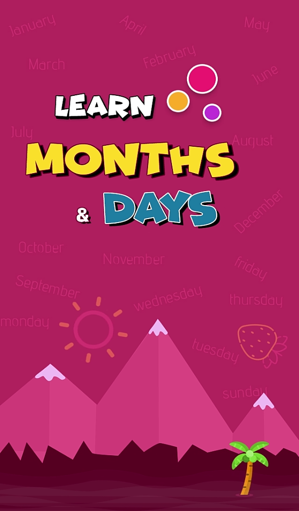 اسکرین شات 1 برنامه Learn Months and Days
