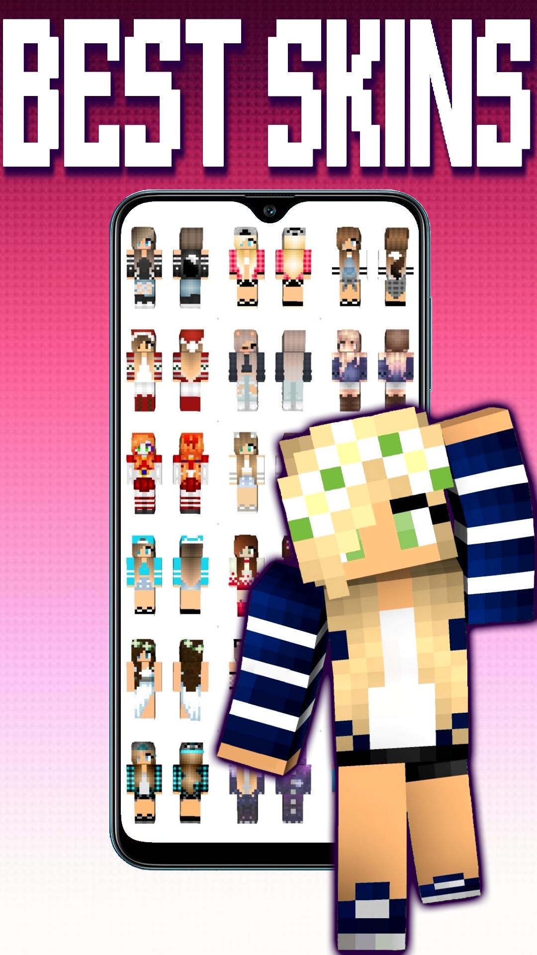 اسکرین شات 1 برنامه Girl Skins for Minecraft