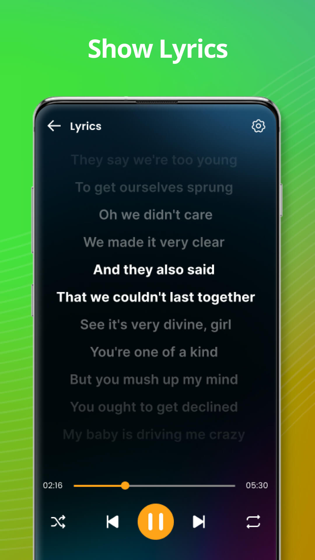 اسکرین شات 4 برنامه Music player