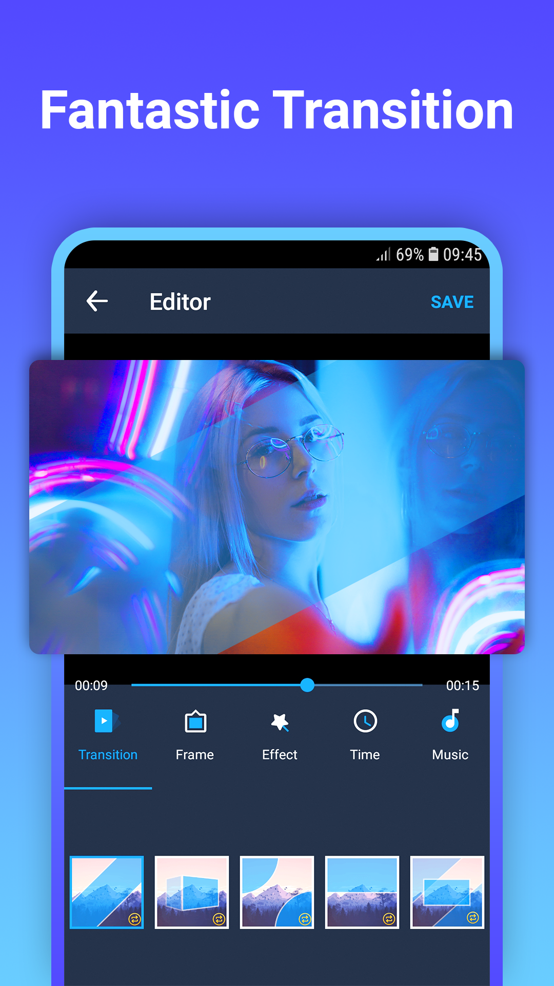 اسکرین شات 1 برنامه Video maker with photo & music