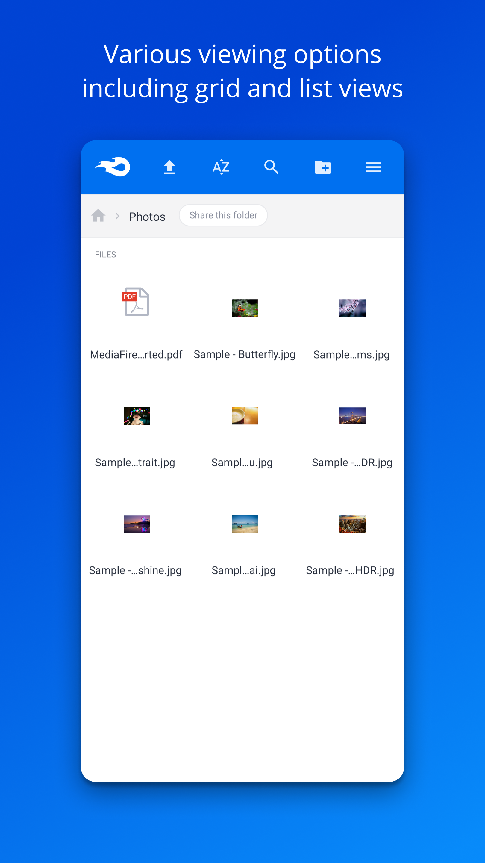 اسکرین شات 5 برنامه MediaFire