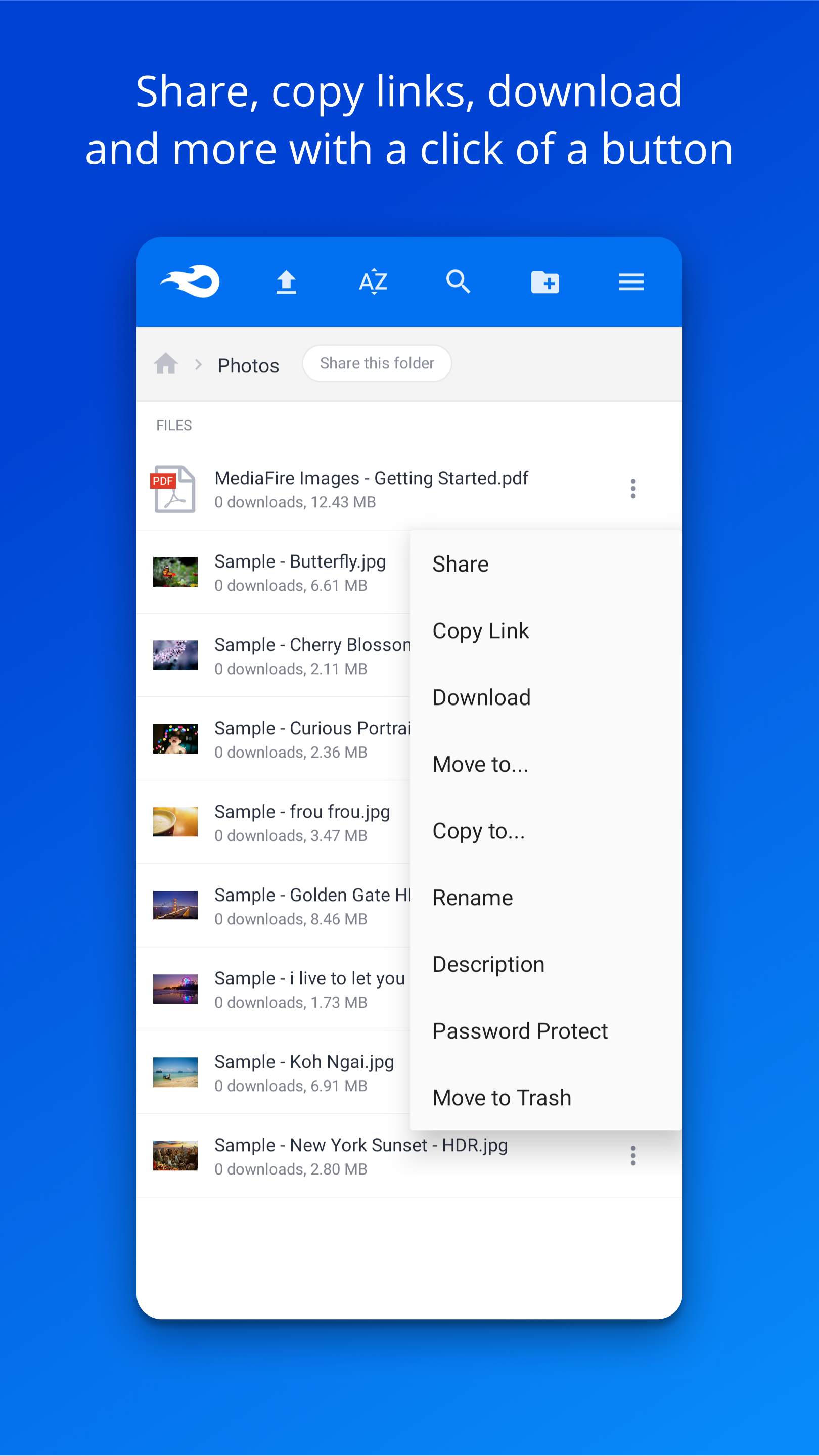 اسکرین شات 3 برنامه MediaFire