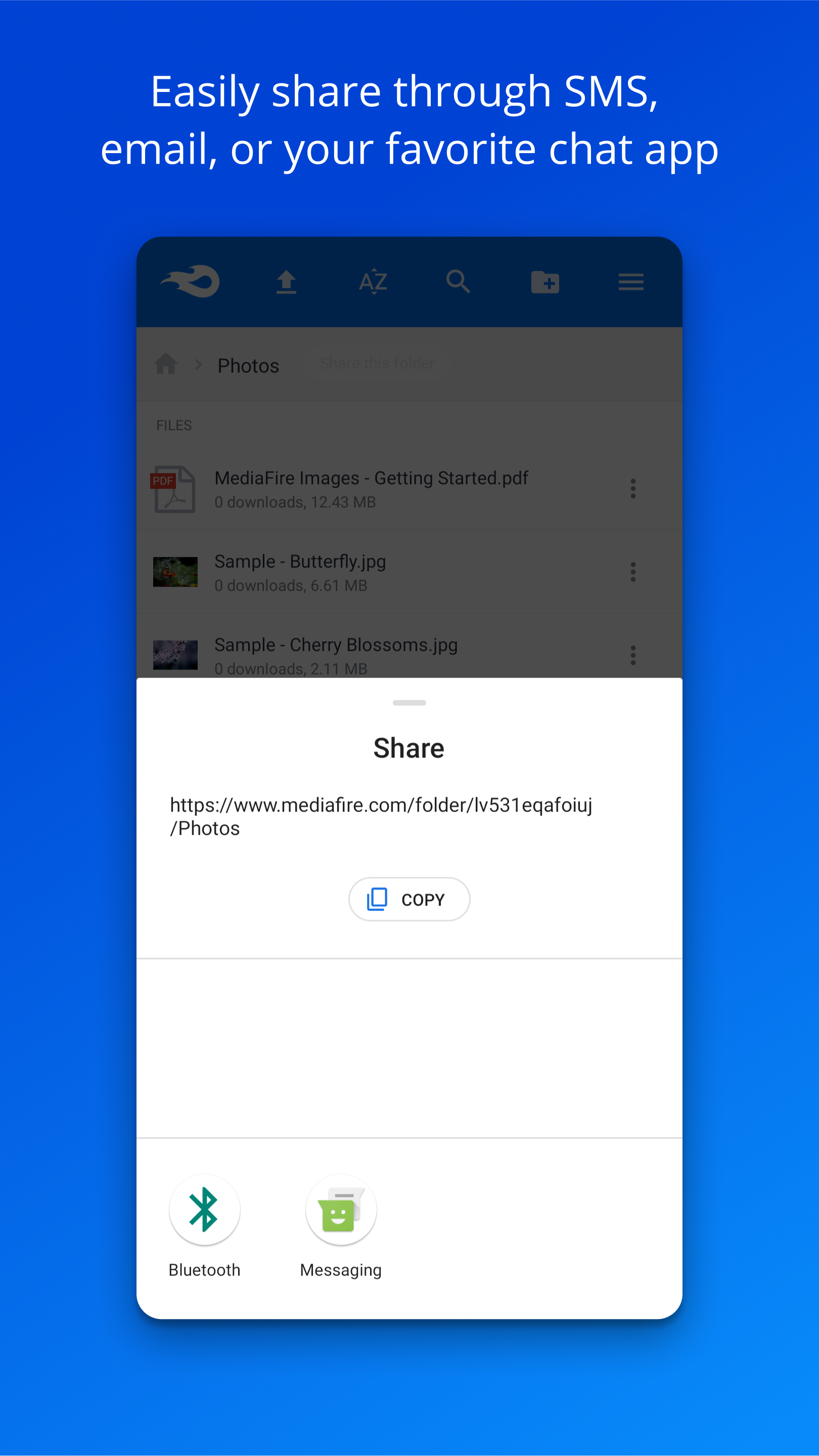 اسکرین شات 4 برنامه MediaFire