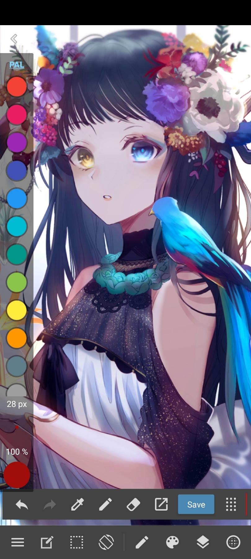 اسکرین شات 1 برنامه MediBang Paint:Draw Art, Comic