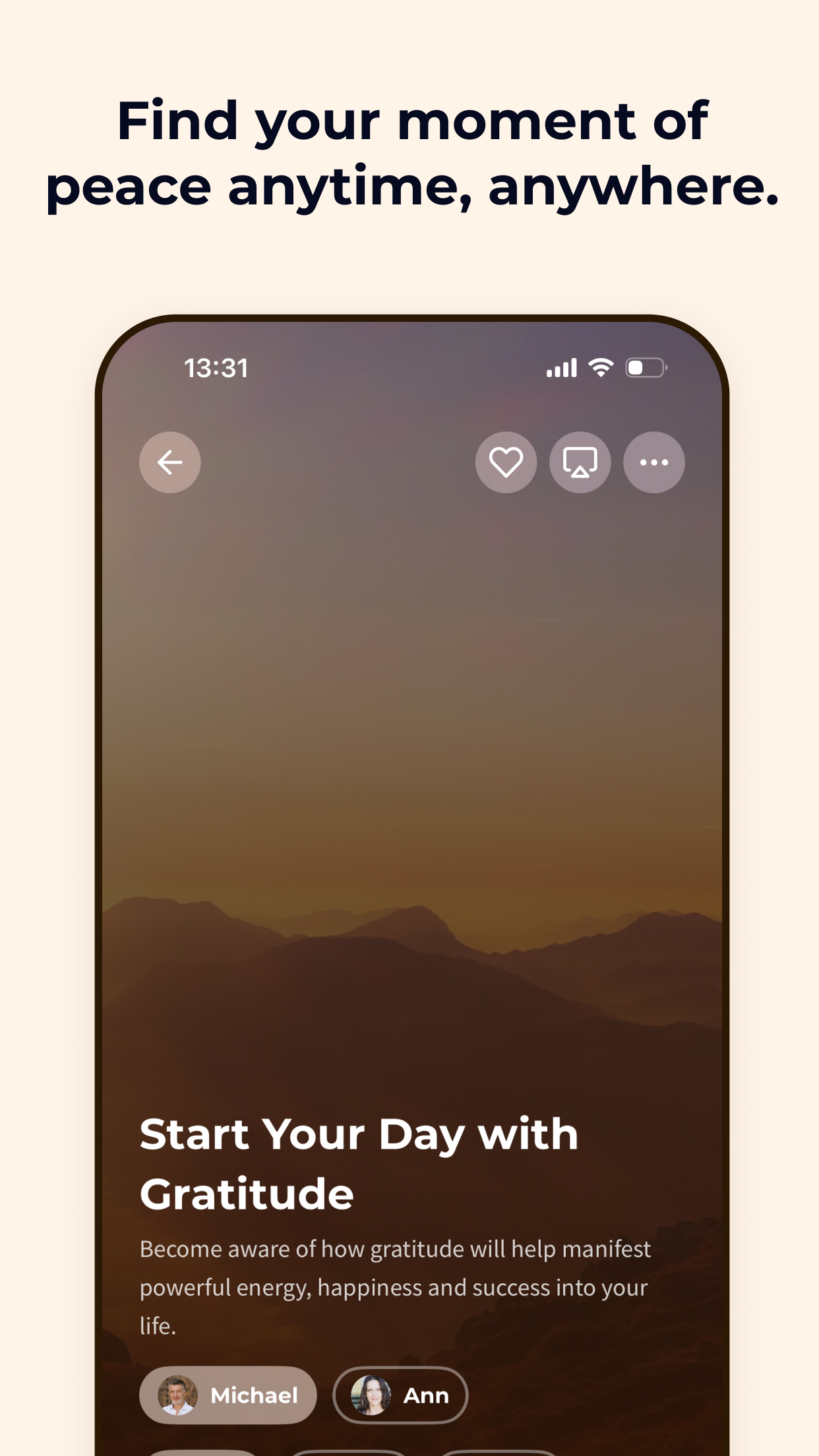 اسکرین شات 3 برنامه Meditation Moments