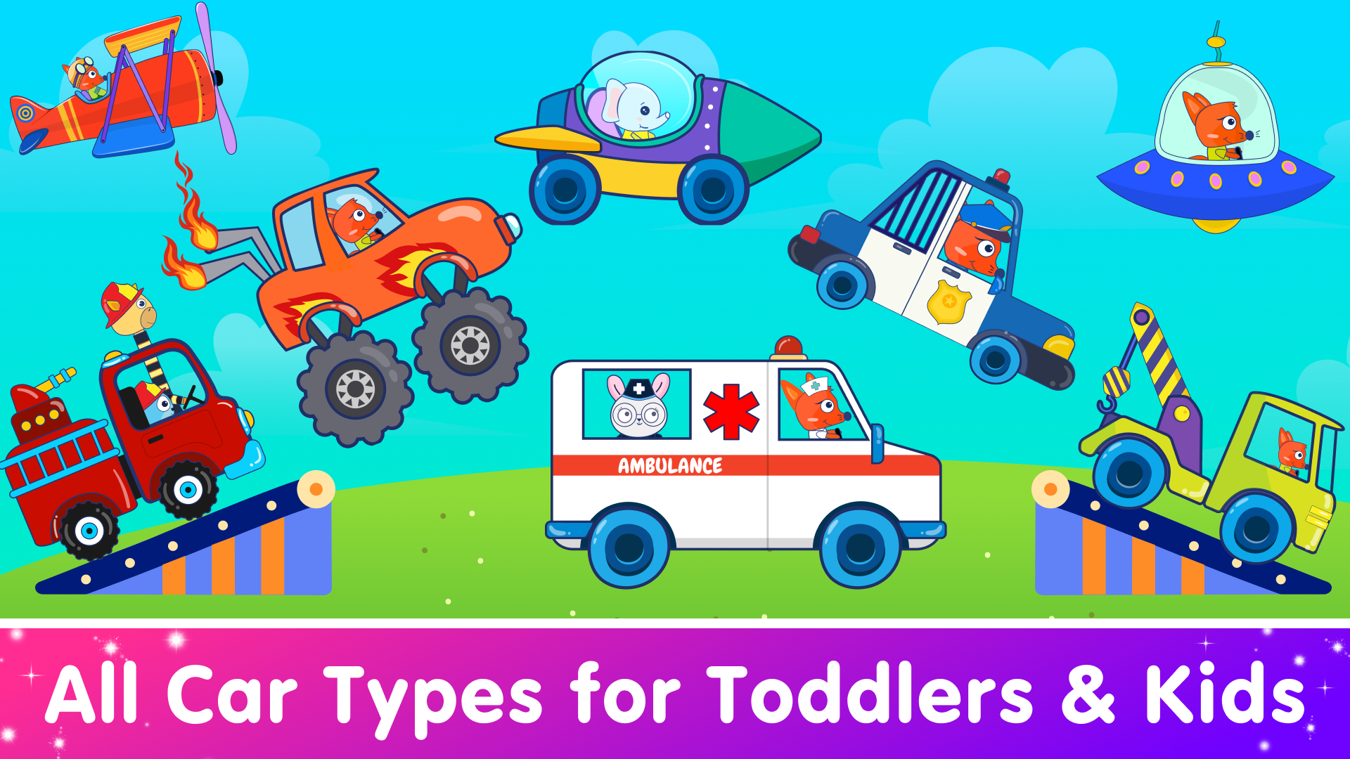 اسکرین شات 1 بازی Car Games for Kids! Fun Racing