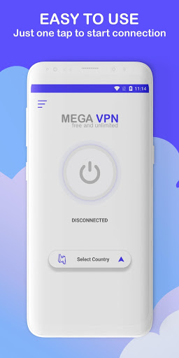 اسکرین شات 1 برنامه Mega VPN - Unlimited Unblock Free Proxy VPN
