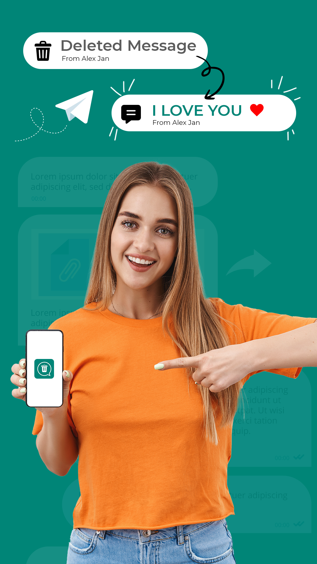 اسکرین شات 1 برنامه پیام های حذف شده را بازیابیWMR