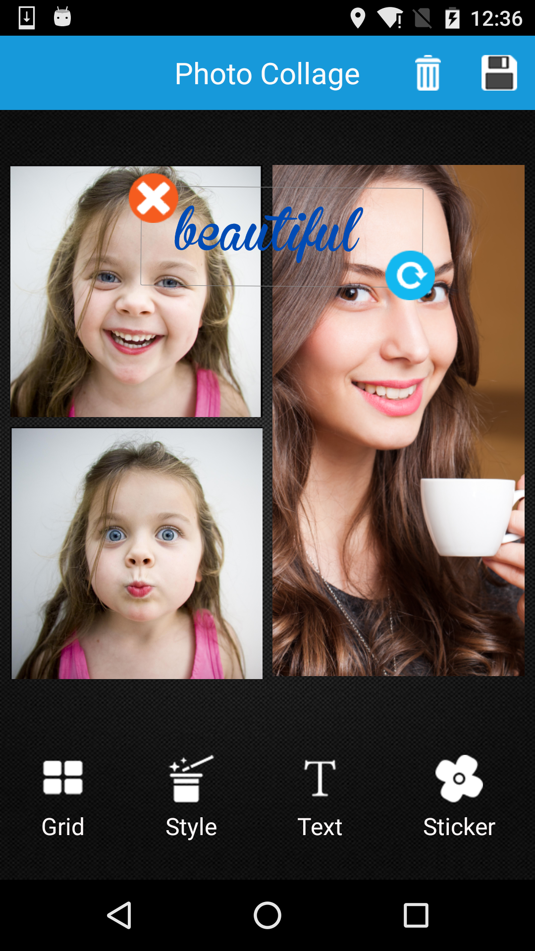 اسکرین شات 5 برنامه Photo Collage Editor
