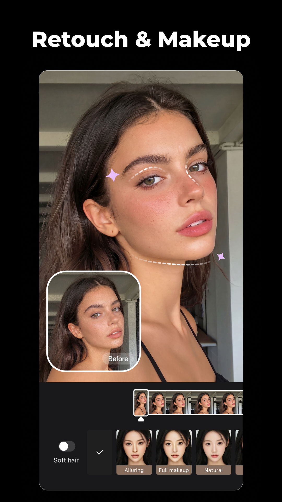 اسکرین شات 2 برنامه Wink: Video Enhancer & Editor