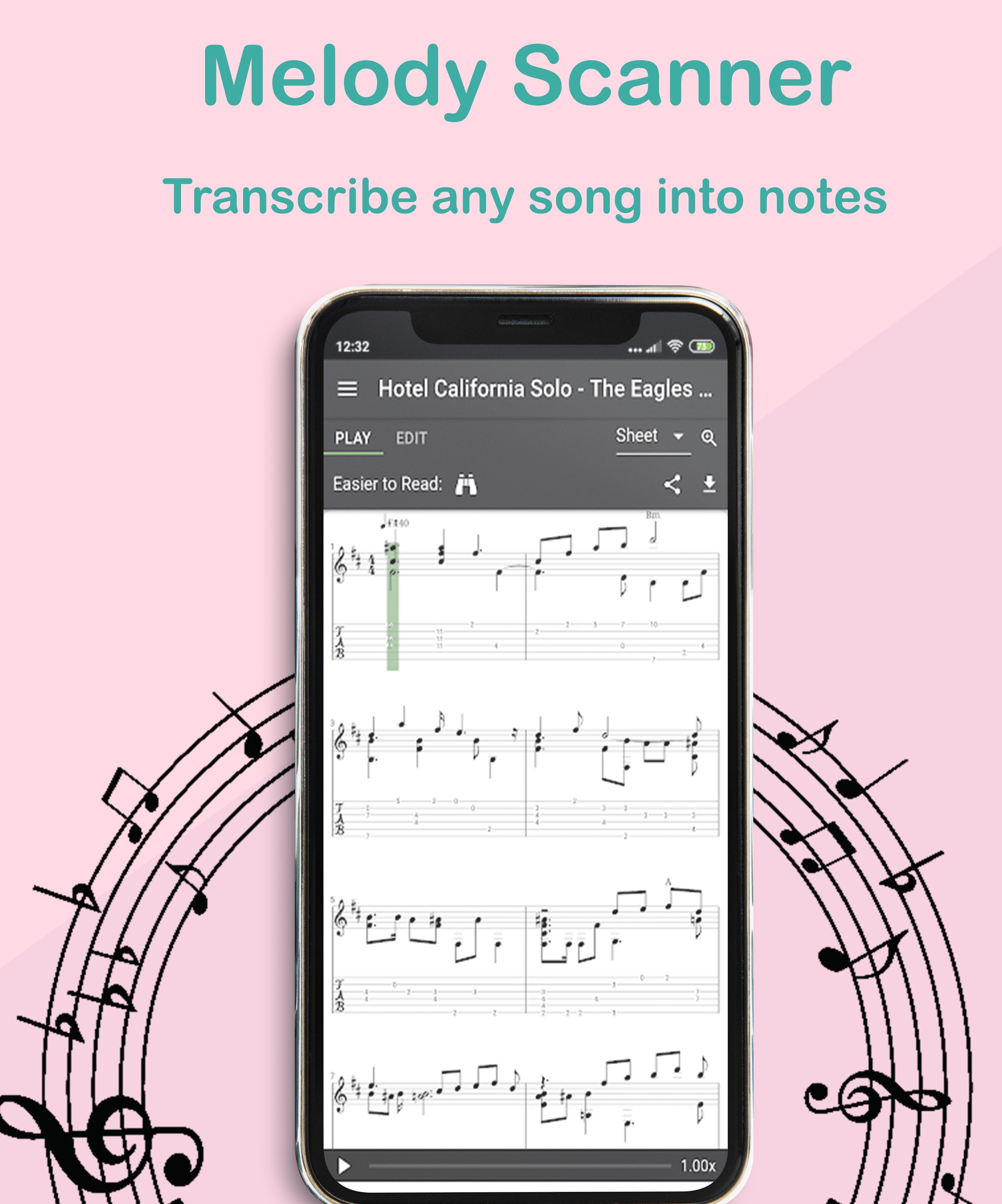 اسکرین شات 2 برنامه Melody Scanner