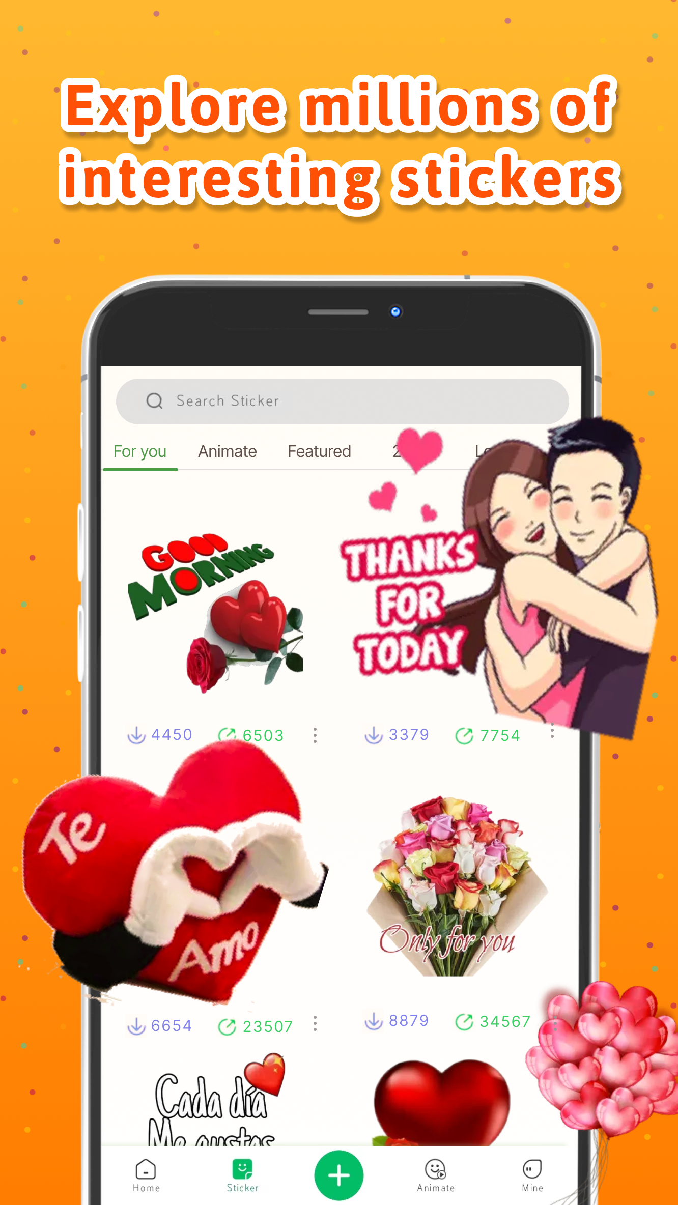 اسکرین شات 1 برنامه Personal stickers StickerMaker