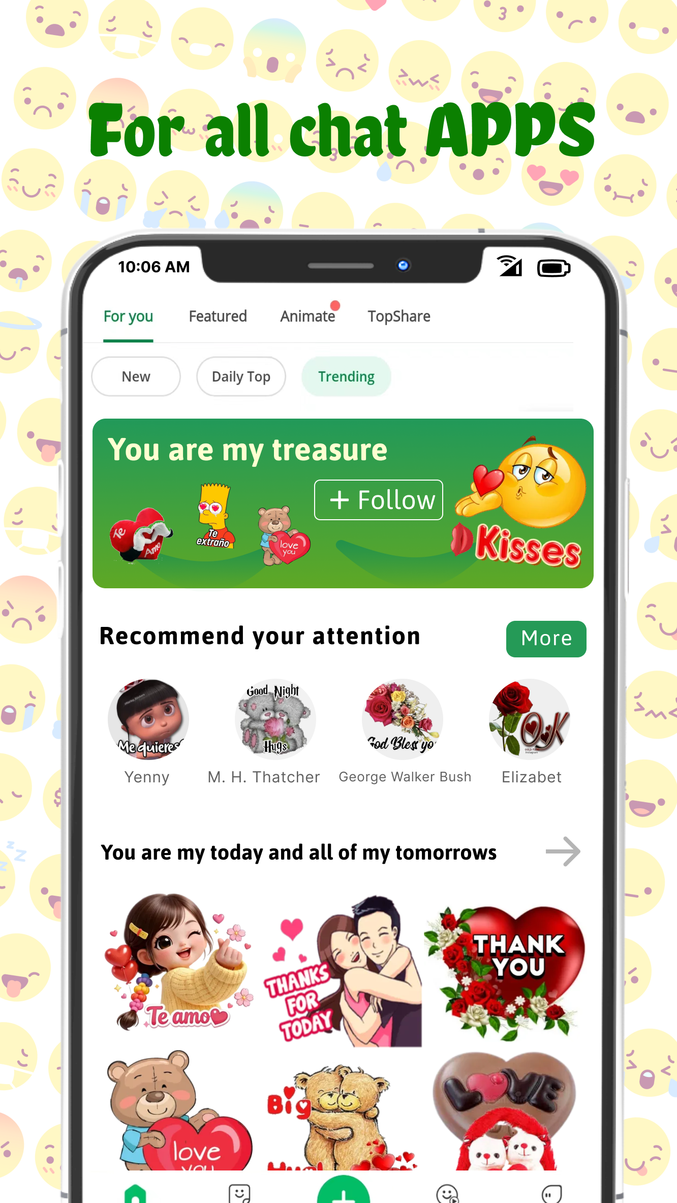 اسکرین شات 2 برنامه TextSticker for WAStickerApps