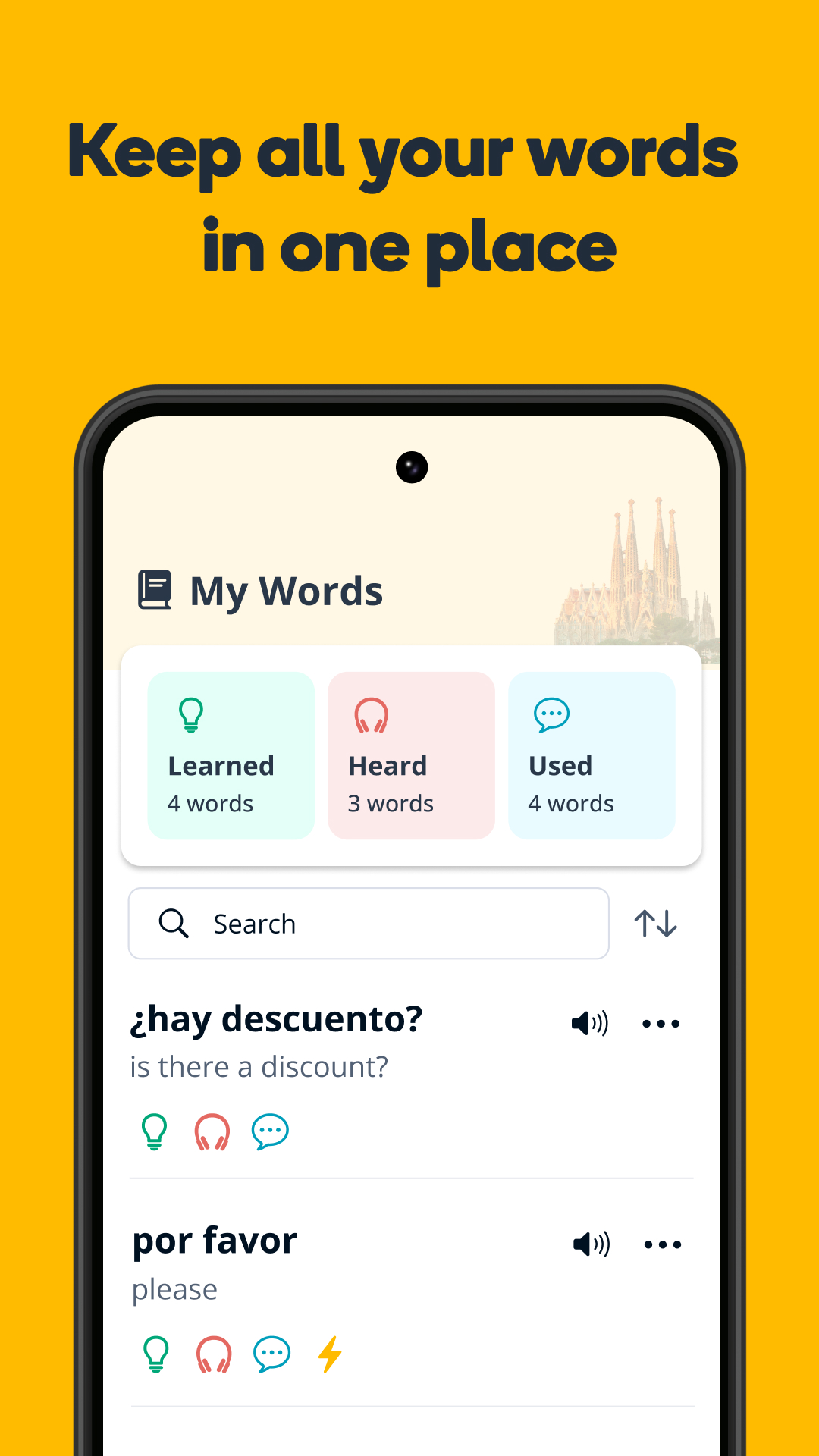 اسکرین شات 5 برنامه Memrise: Languages for life