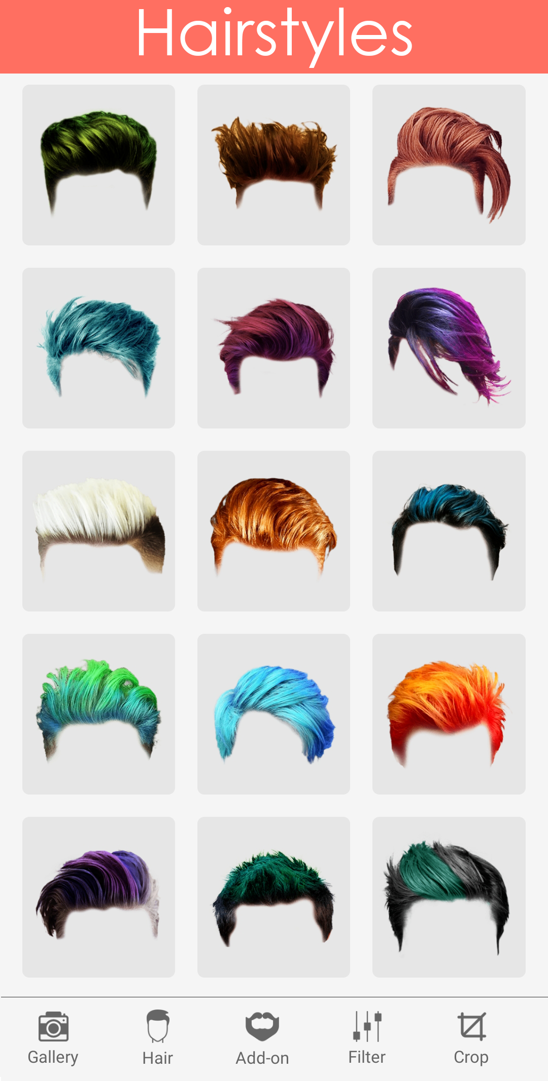 اسکرین شات 1 برنامه Men Hairstyle Camera