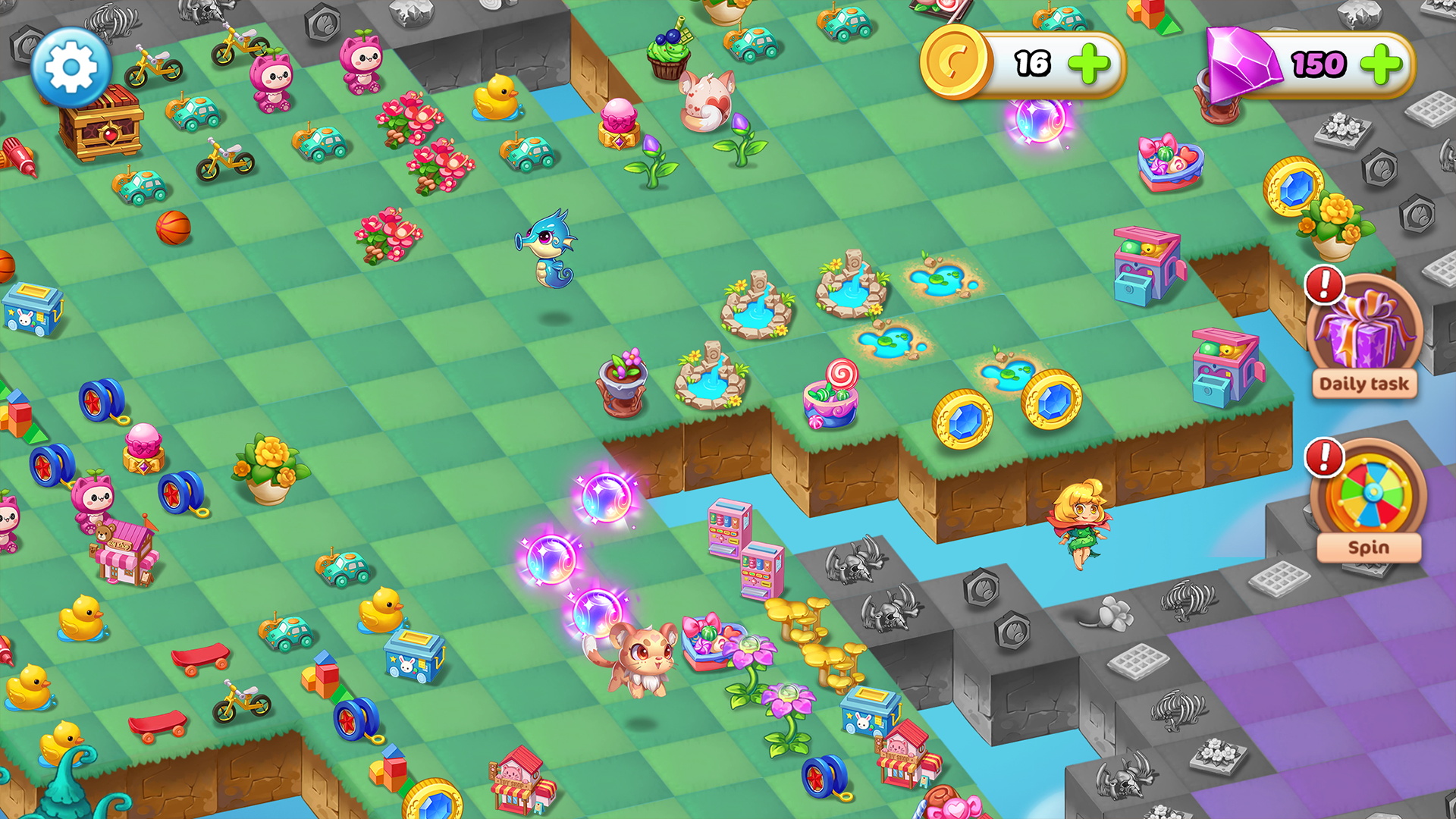 اسکرین شات 6 بازی Merge Elves-Merge 3 Puzzles