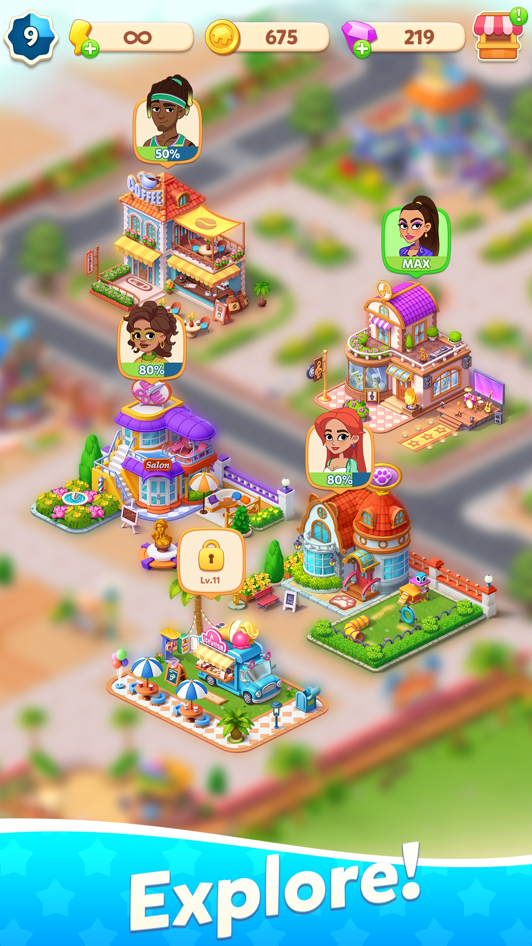 اسکرین شات 4 بازی Town Horizon: Merge It