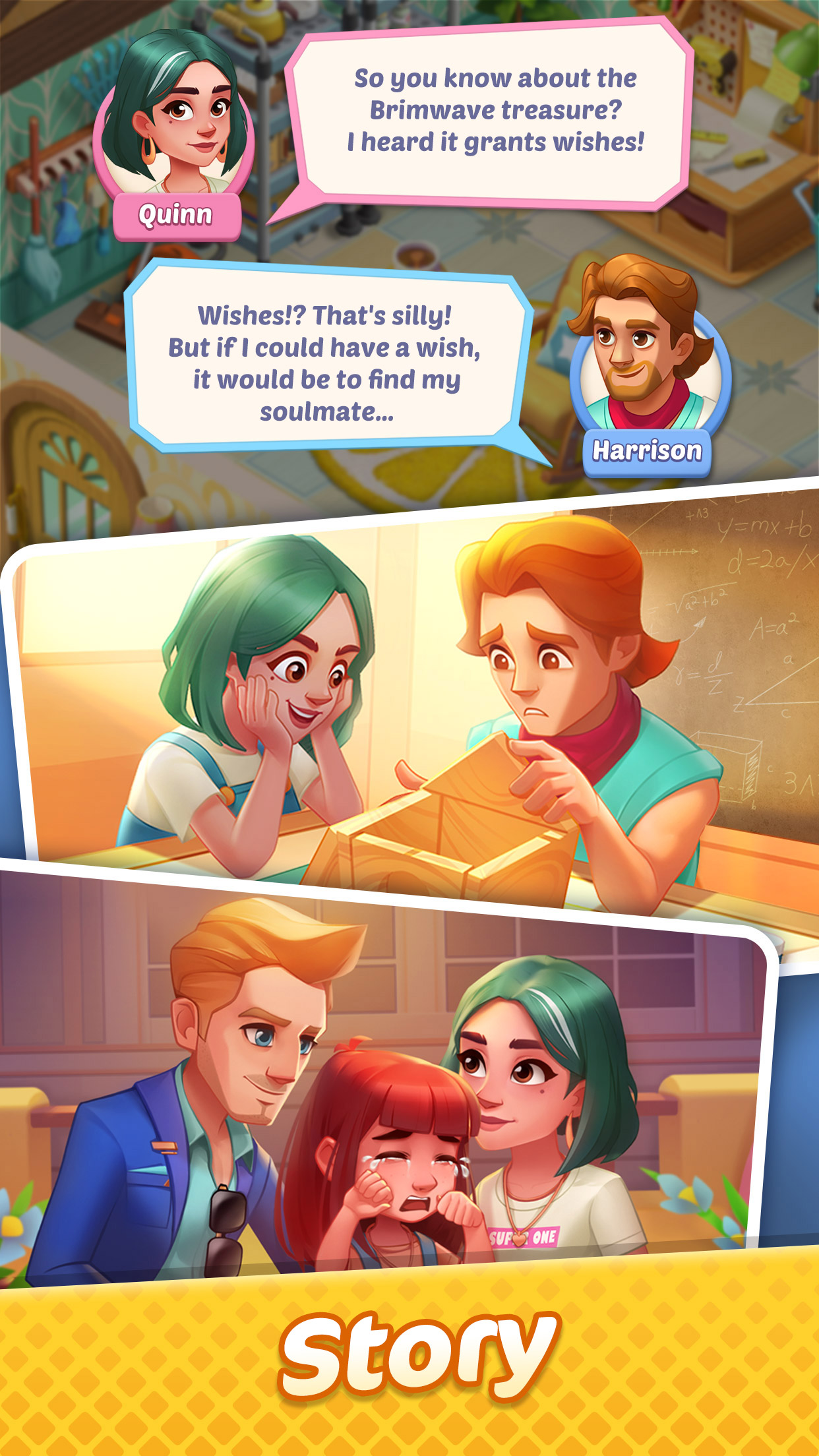 اسکرین شات 3 بازی Gossip Harbor®: Merge & Story