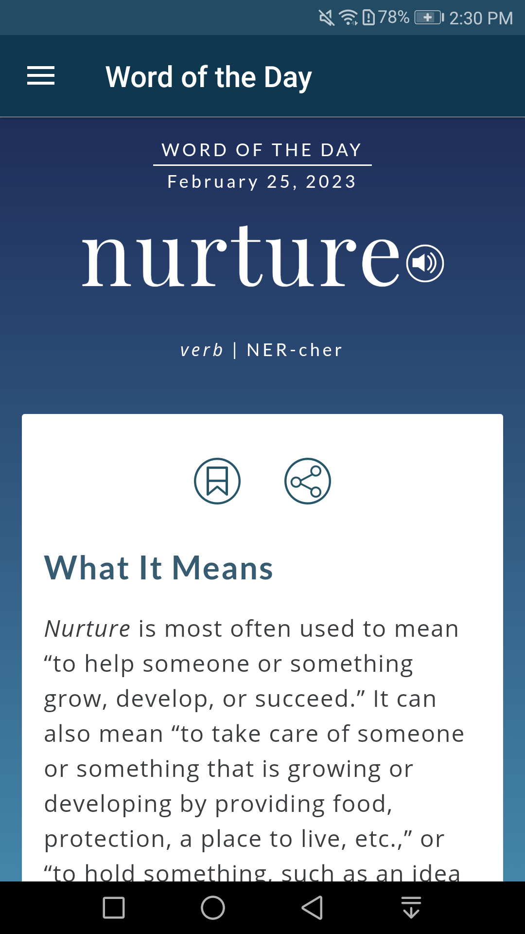اسکرین شات 2 برنامه Dictionary - Merriam-Webster