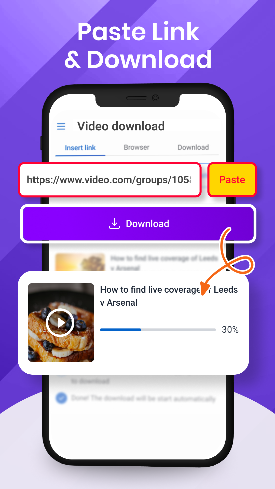 اسکرین شات 2 برنامه Video Downloader app