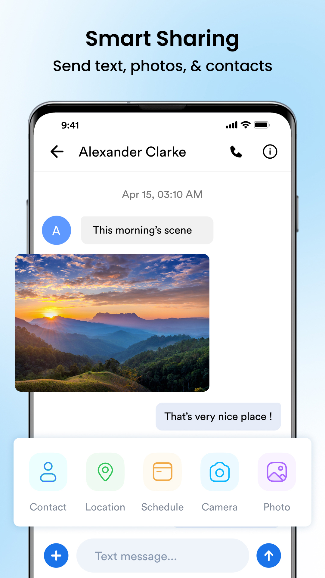 اسکرین شات 3 برنامه Messages: SMS Message Text App