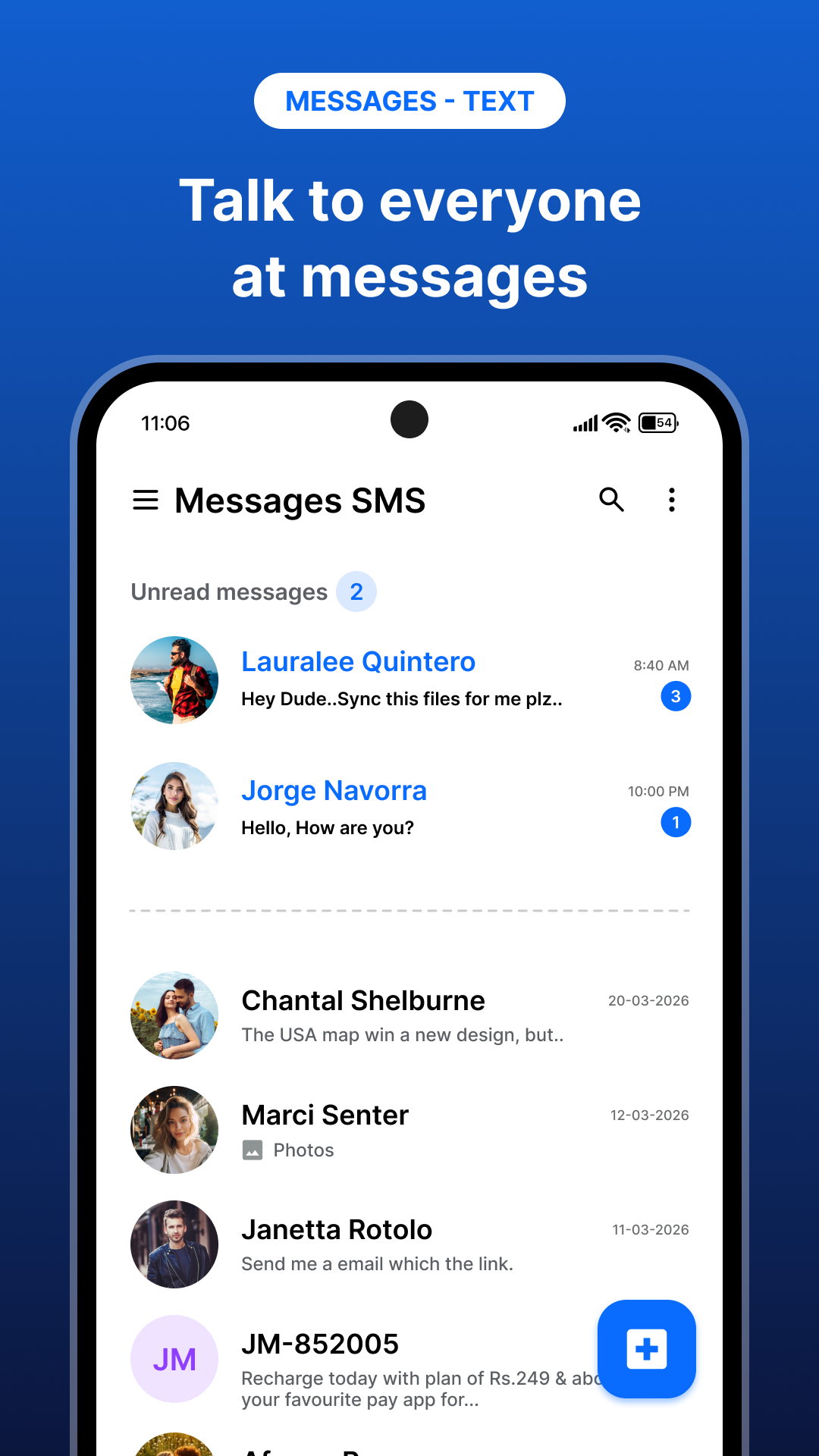 اسکرین شات 1 برنامه Messages