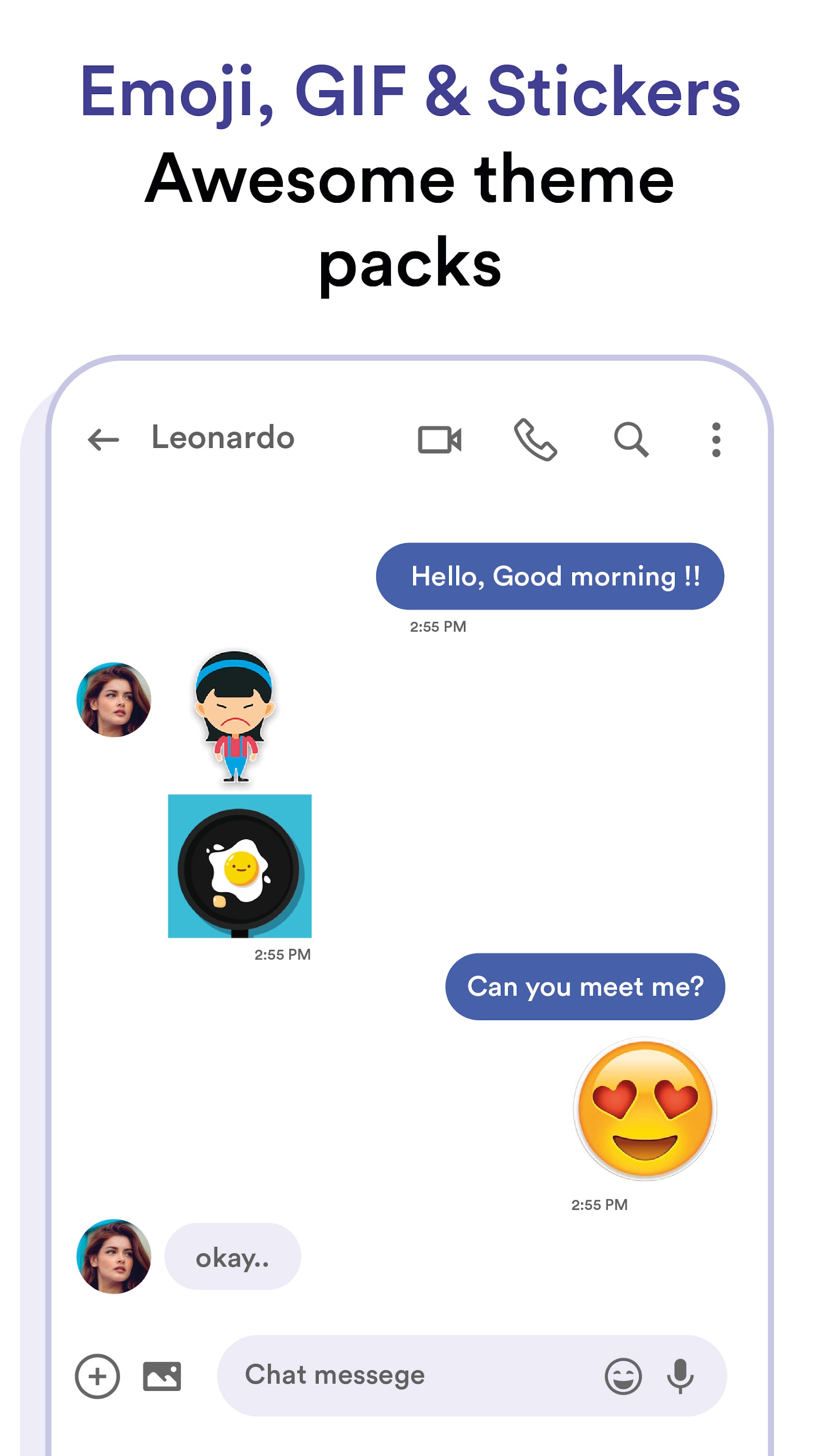 اسکرین شات 3 برنامه Messages: Phone SMS Text App