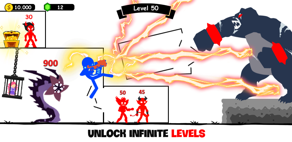 اسکرین شات 1 بازی Stick Hero: Infinity Battle