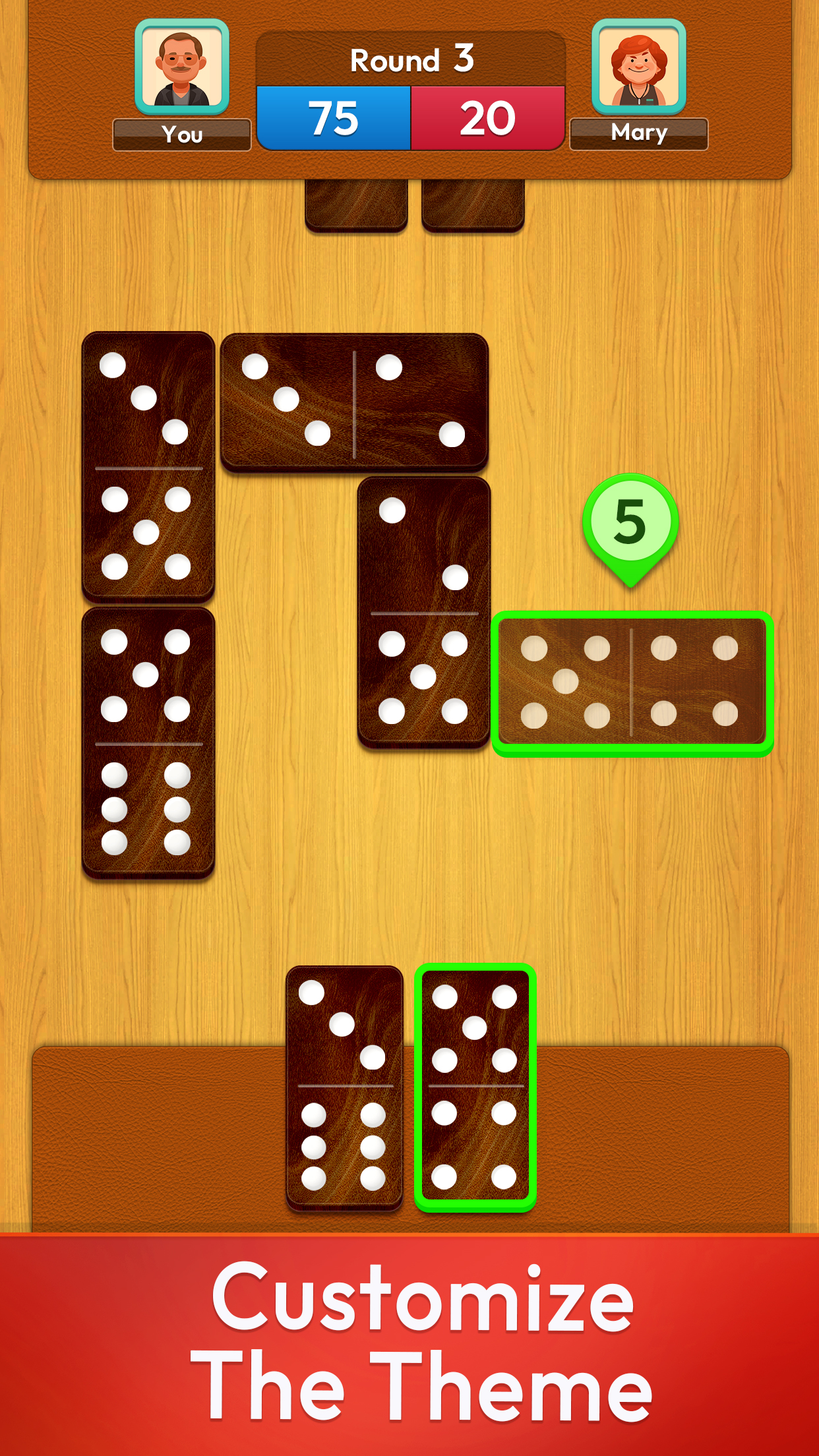 اسکرین شات 6 بازی Arcadia Dominoes for Seniors