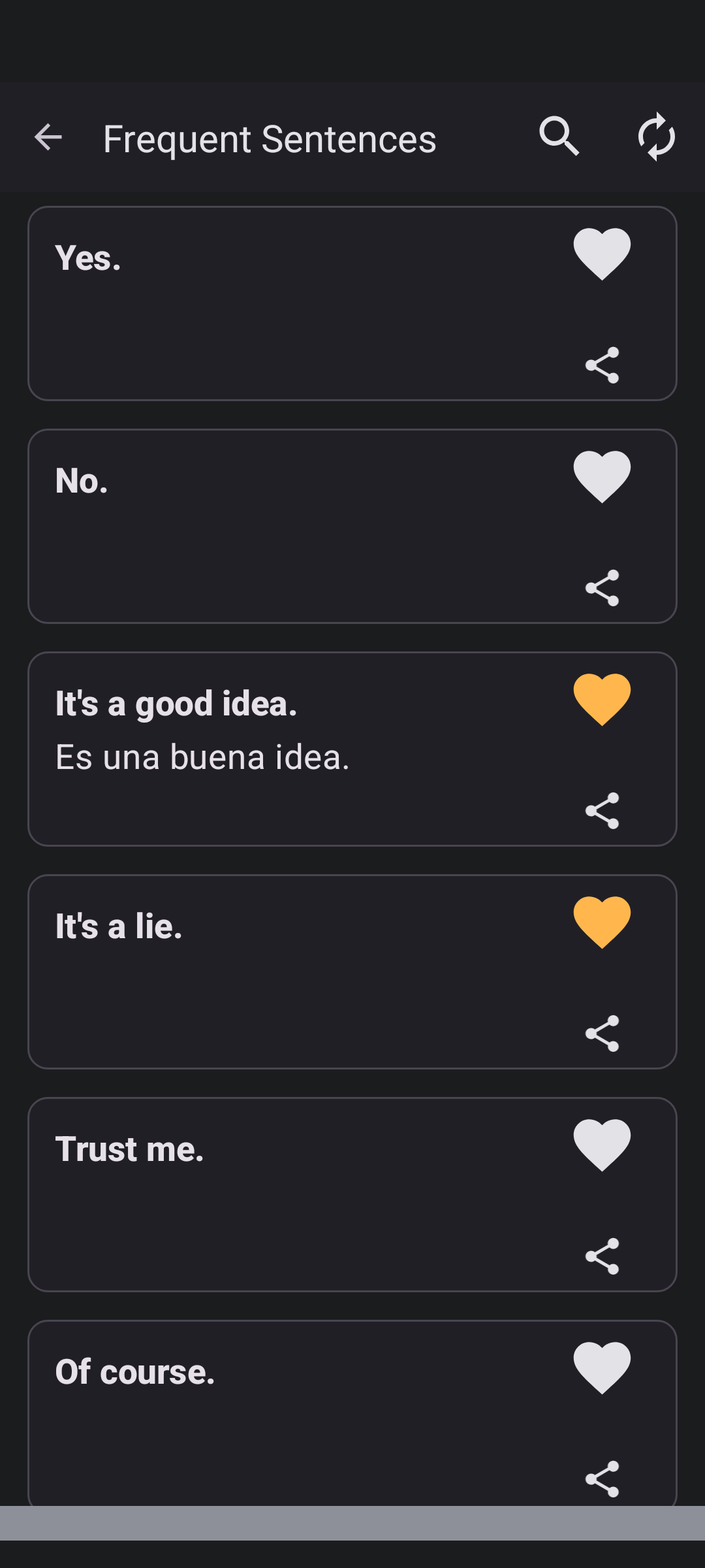 اسکرین شات 2 برنامه Learn Spanish