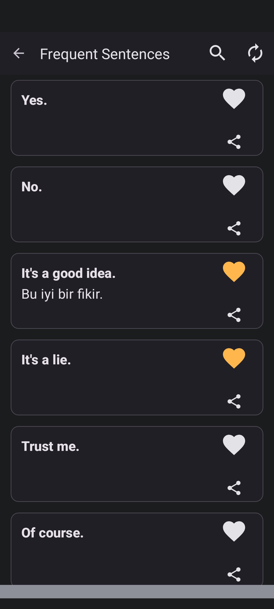 اسکرین شات 2 برنامه Learn Turkish