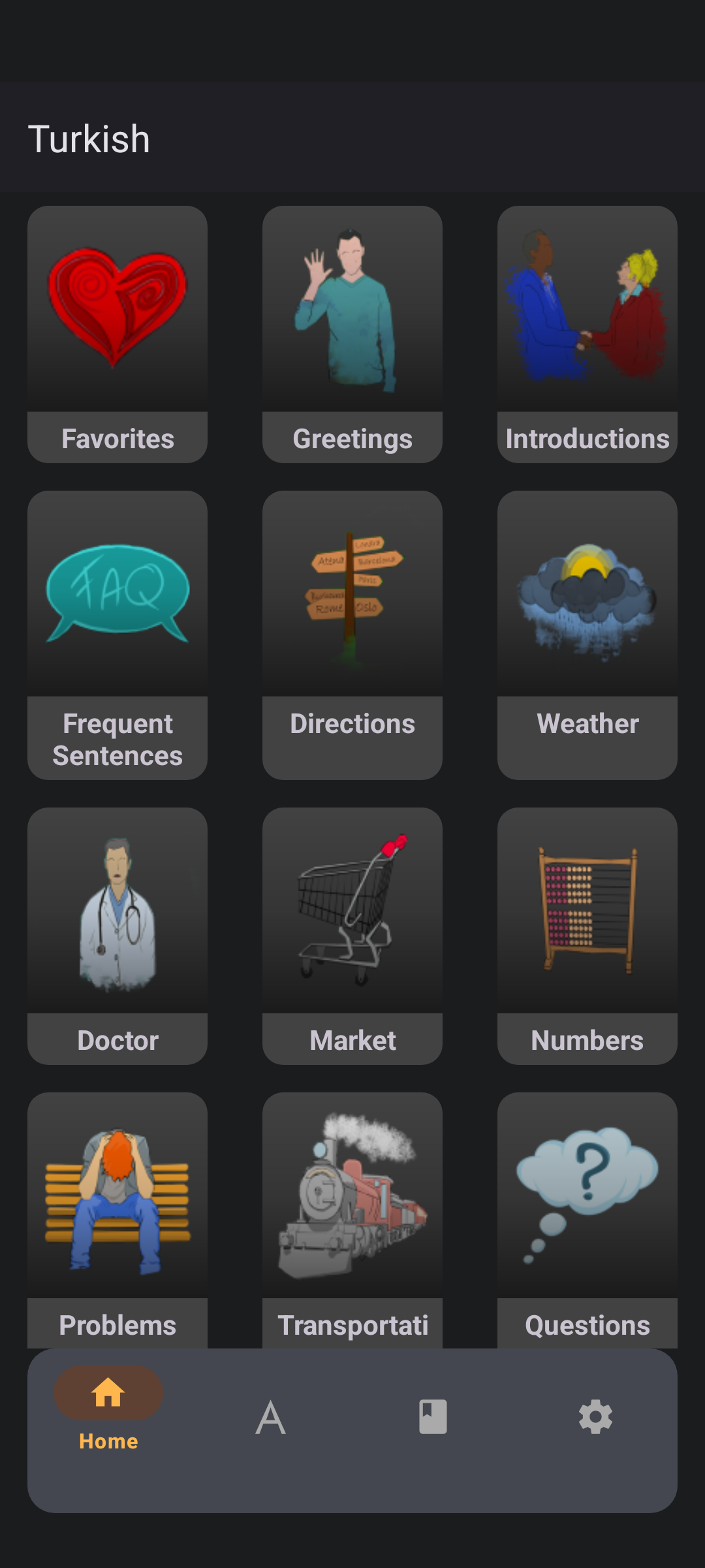 اسکرین شات 1 برنامه Learn Turkish
