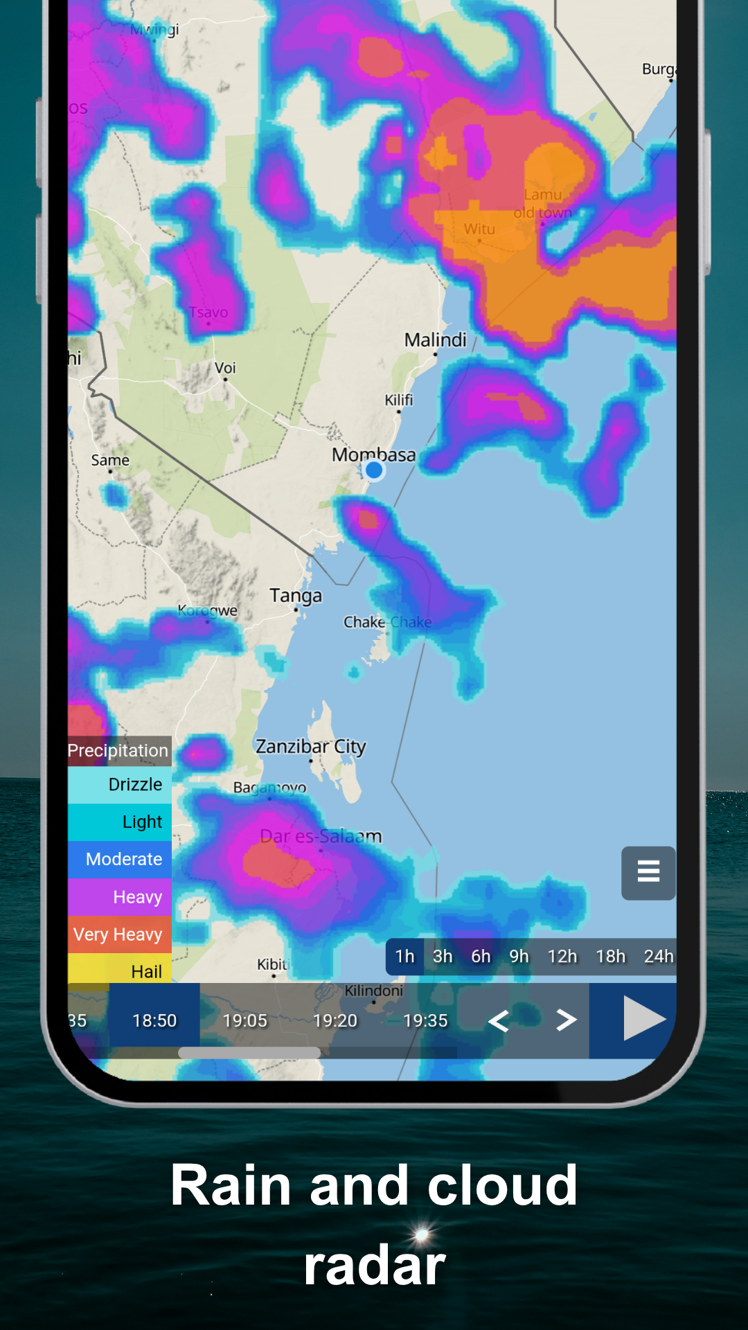 اسکرین شات 3 برنامه meteoblue weather & radar maps