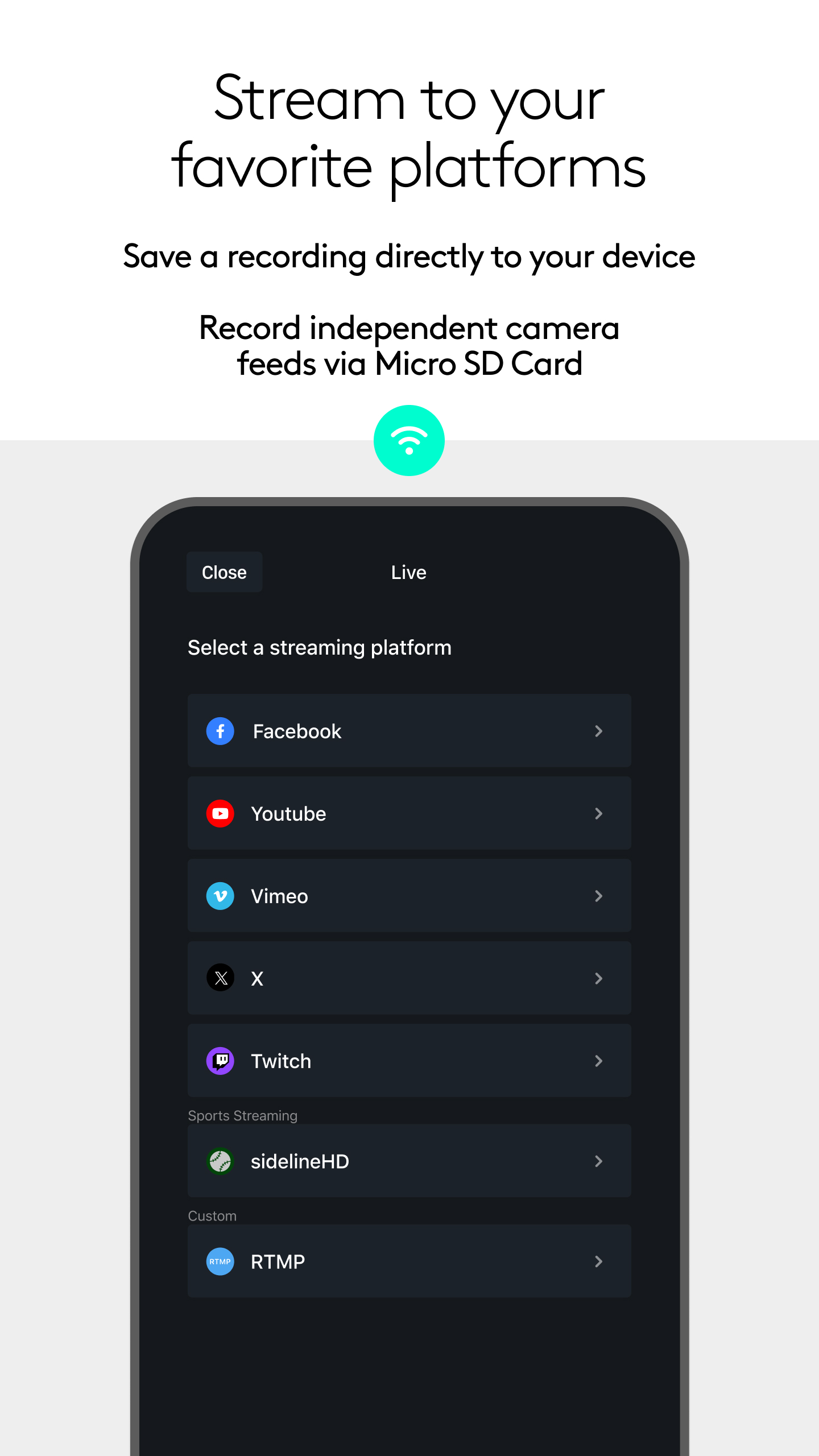 اسکرین شات 3 برنامه Mevo Studio