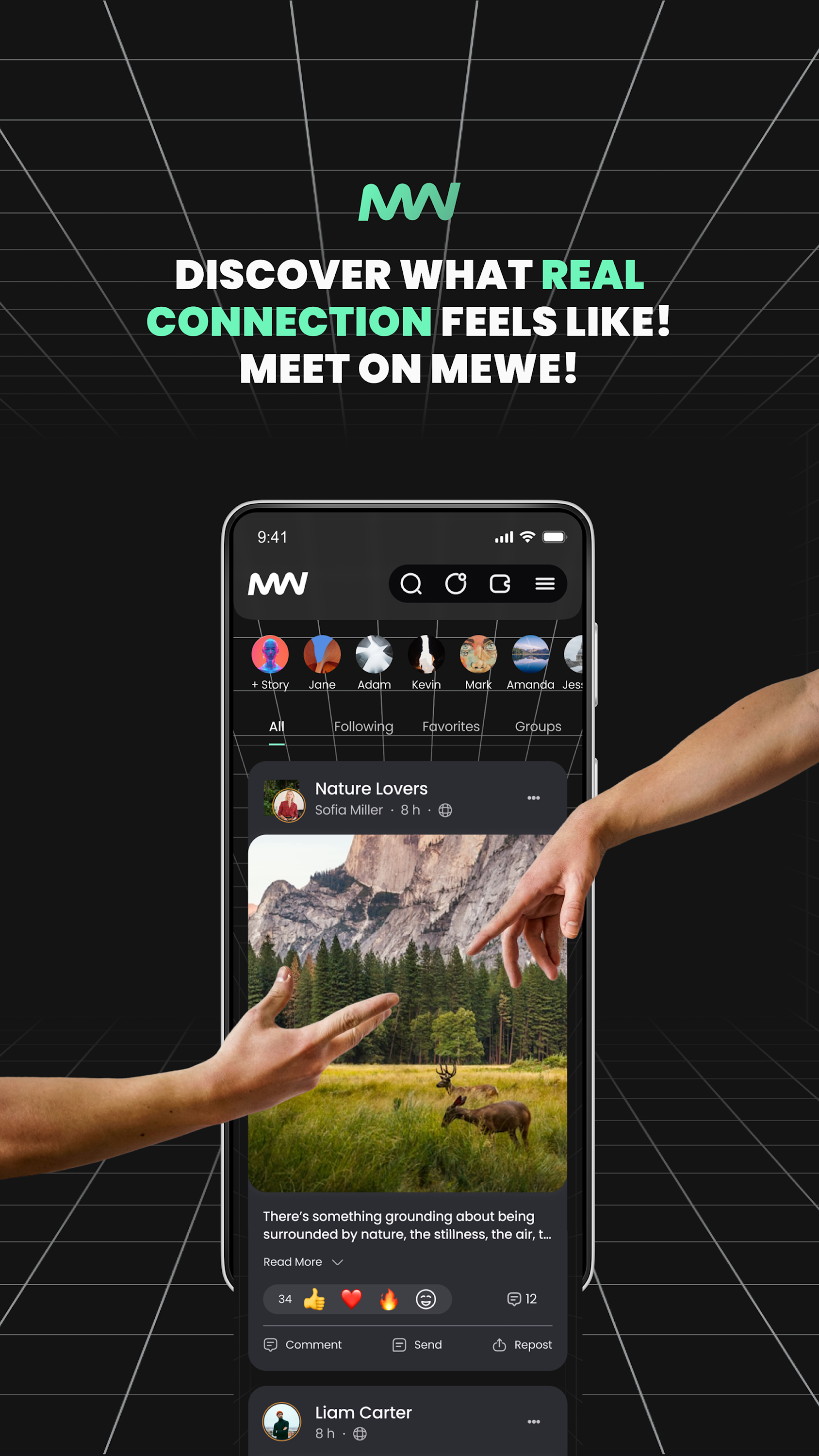 اسکرین شات 2 برنامه mewe: The Safe Network