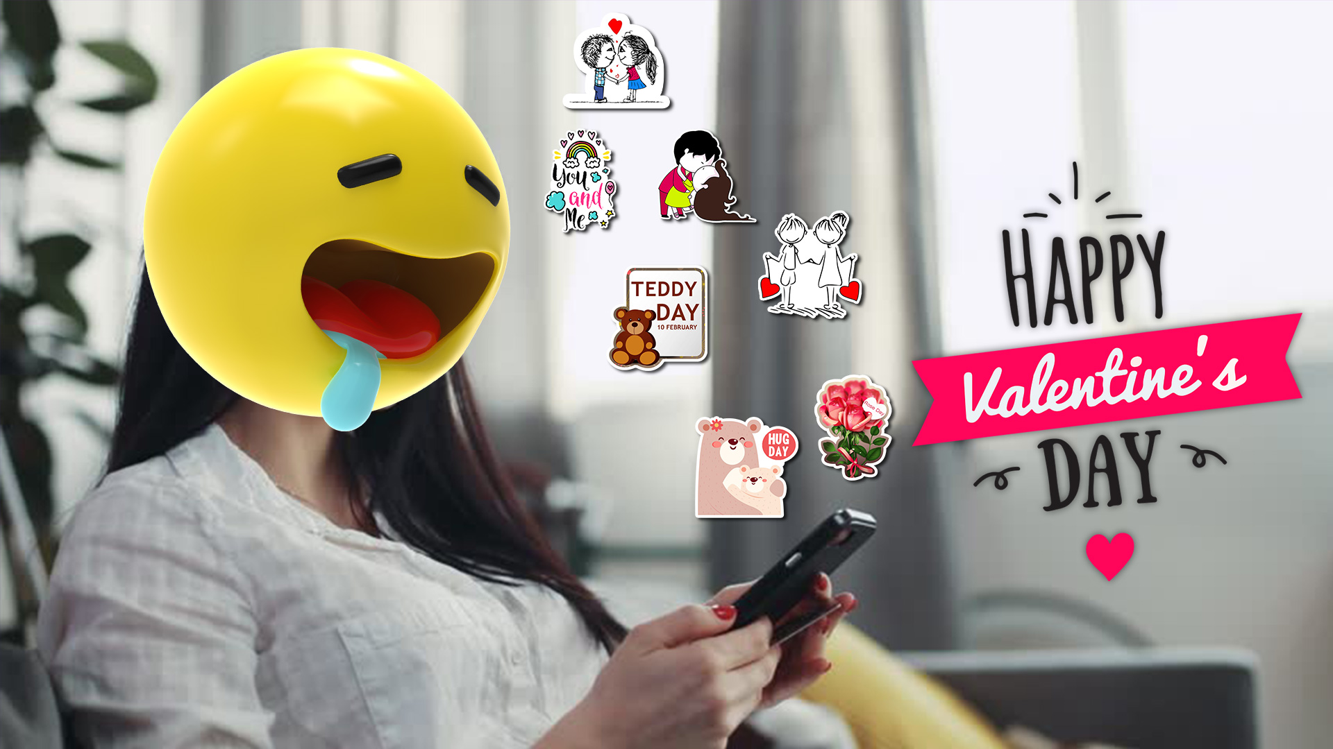 اسکرین شات 8 برنامه Love Sticker to share - Smiley