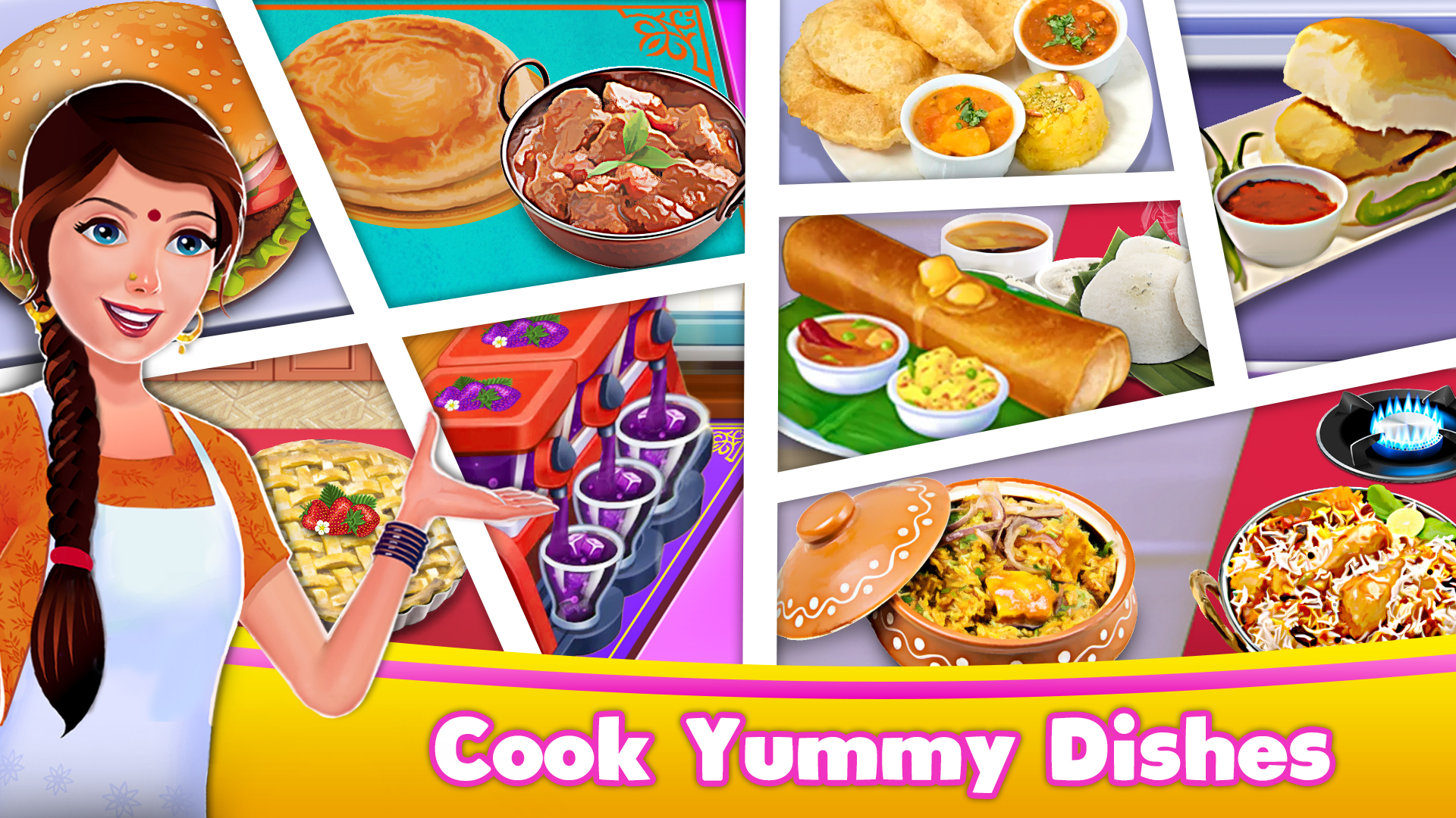 اسکرین شات 2 بازی Indian Kitchen Cooking Games