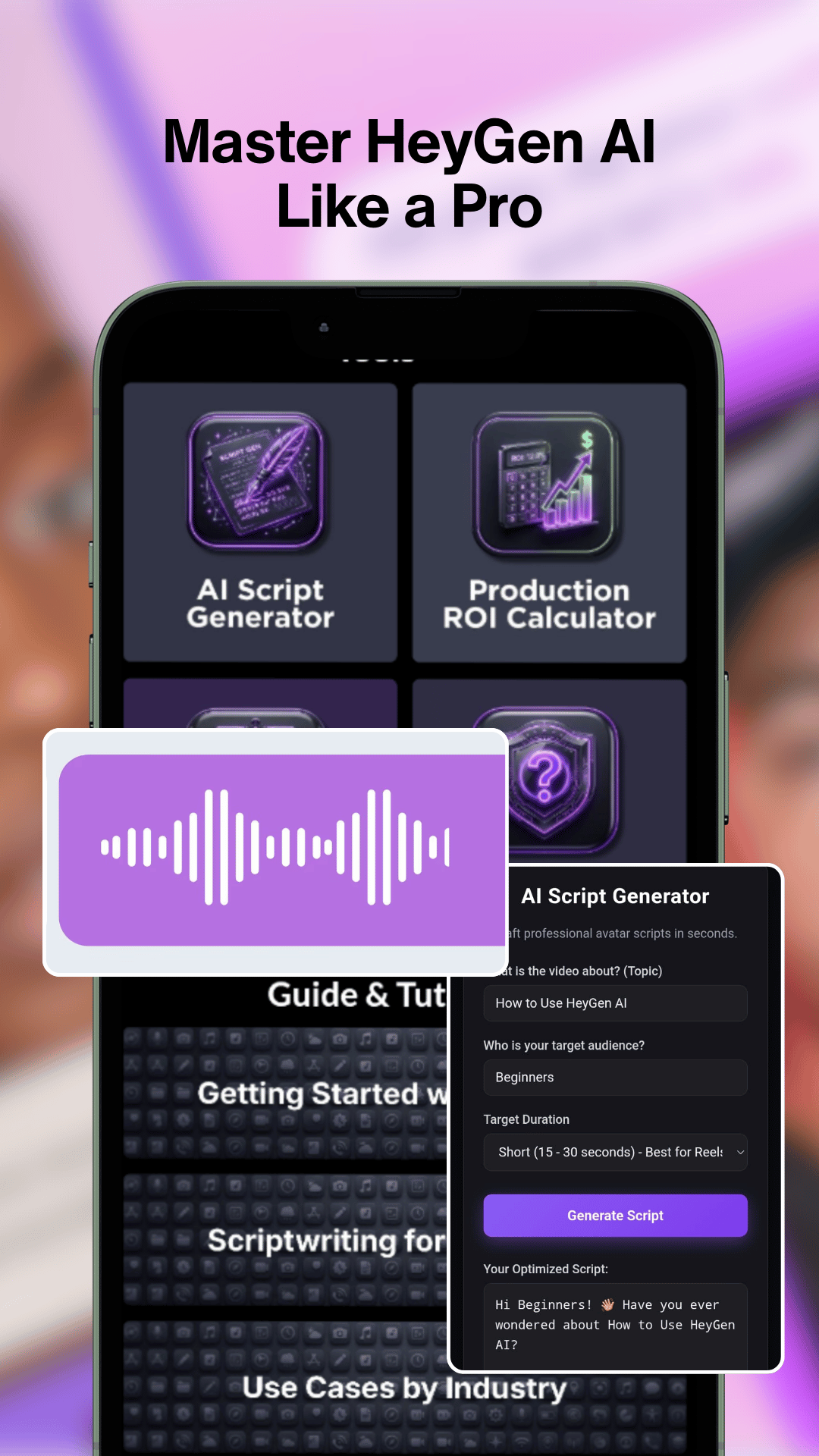 اسکرین شات 1 برنامه Hey : AI Gen App Workflow