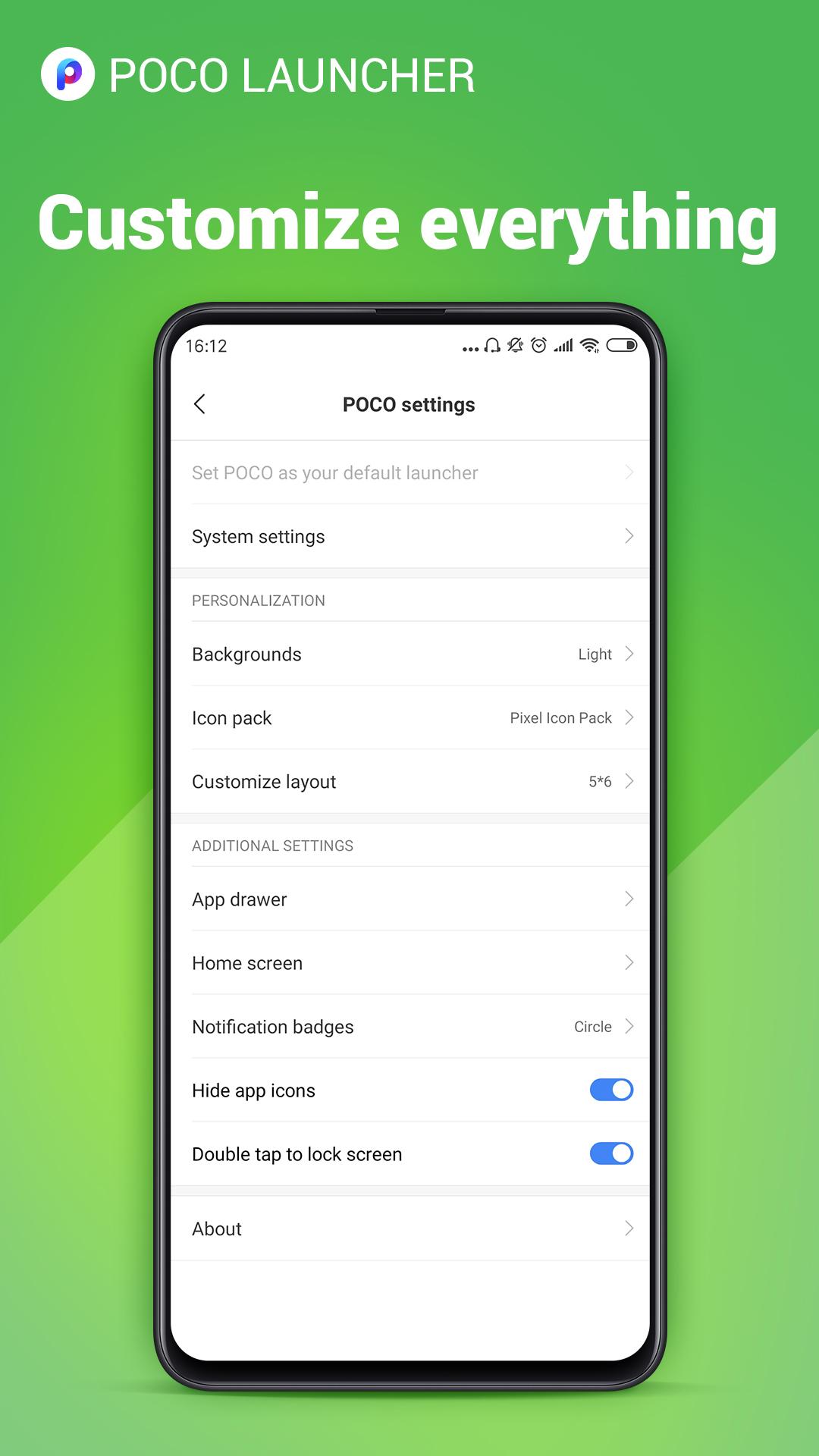 اسکرین شات 3 برنامه POCO Launcher 2.0 - Customize,