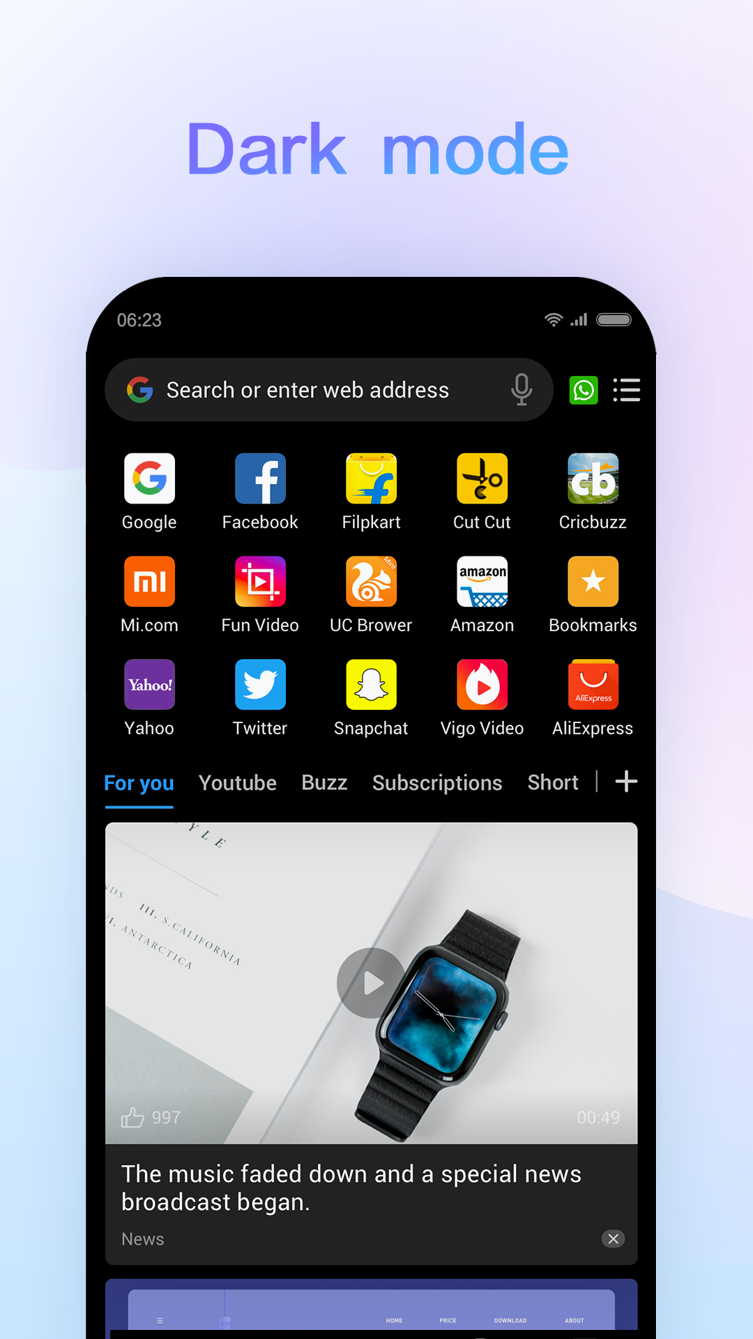 اسکرین شات 7 برنامه Mi Browser