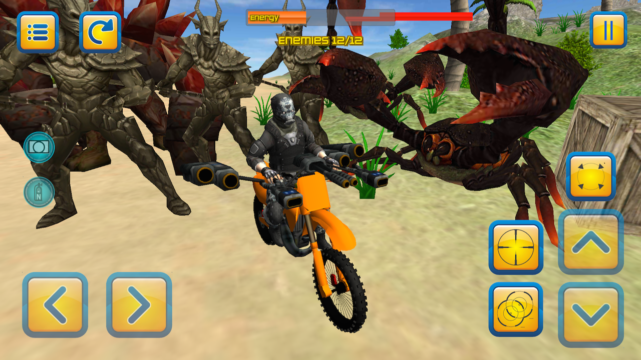 اسکرین شات 3 بازی Motorbike Beach Fighter 3D