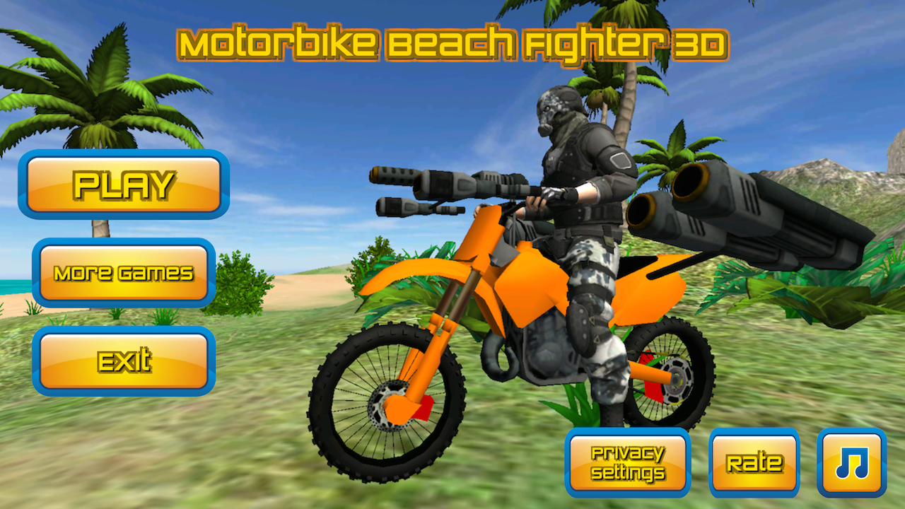اسکرین شات 1 بازی Motorbike Beach Fighter 3D