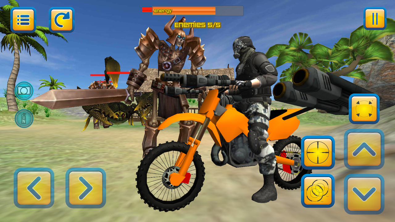 اسکرین شات 4 بازی Motorbike Beach Fighter 3D