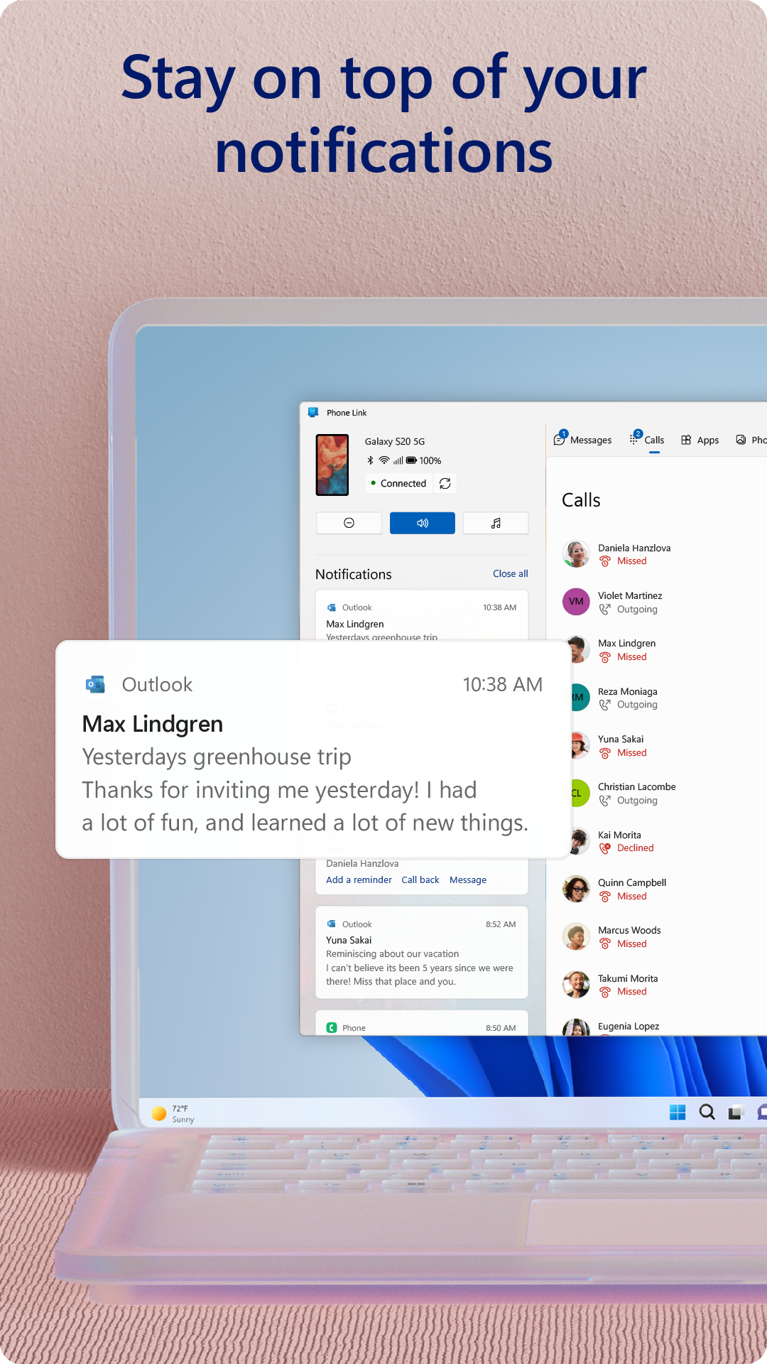 اسکرین شات 6 برنامه Link to Windows